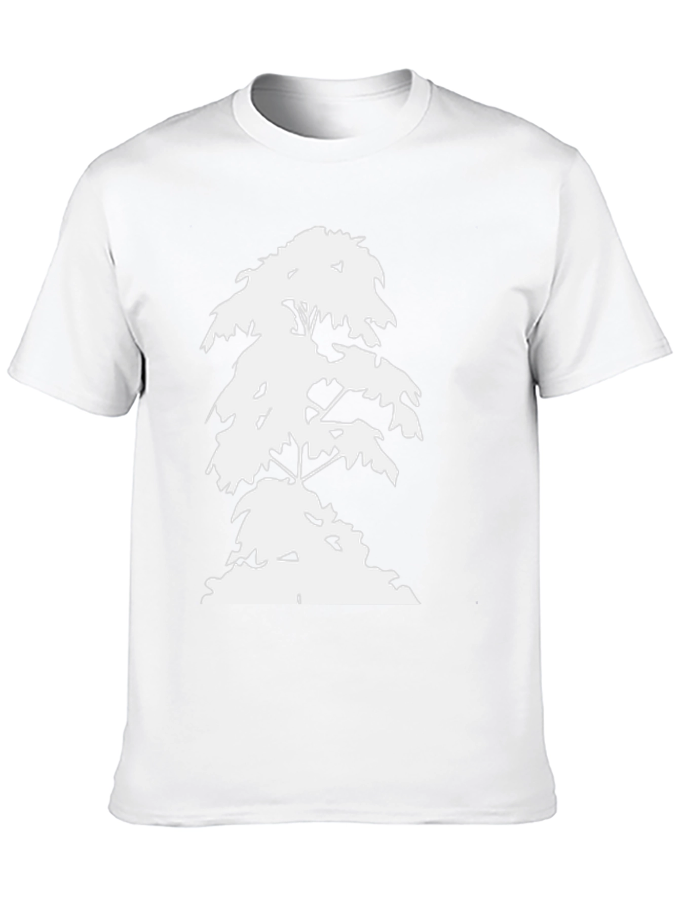 Nature Tree Silhouette Graphic Black T-Shirt