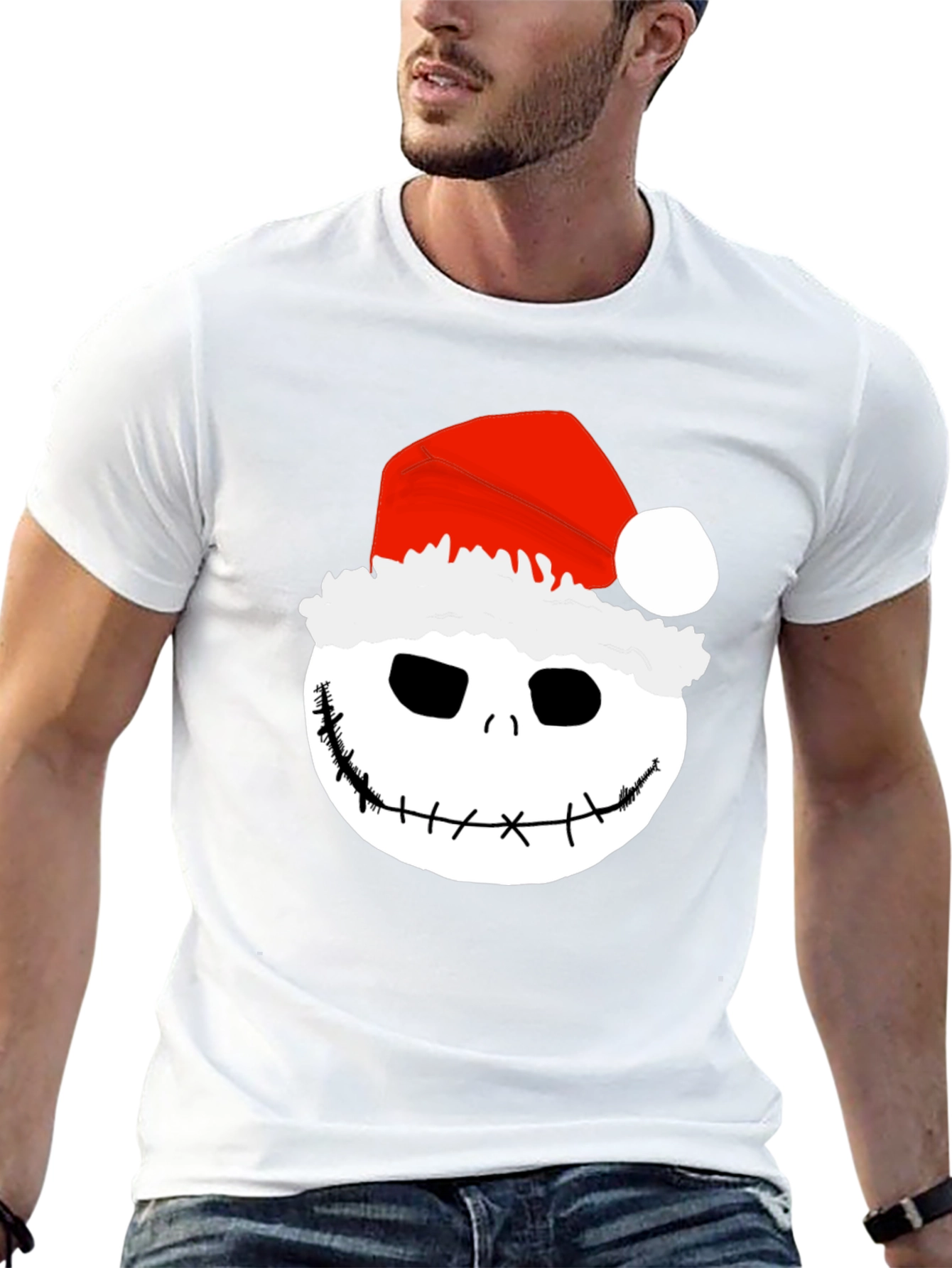 Jack Skellington Santa Graphic Tee - Holiday Nightmare