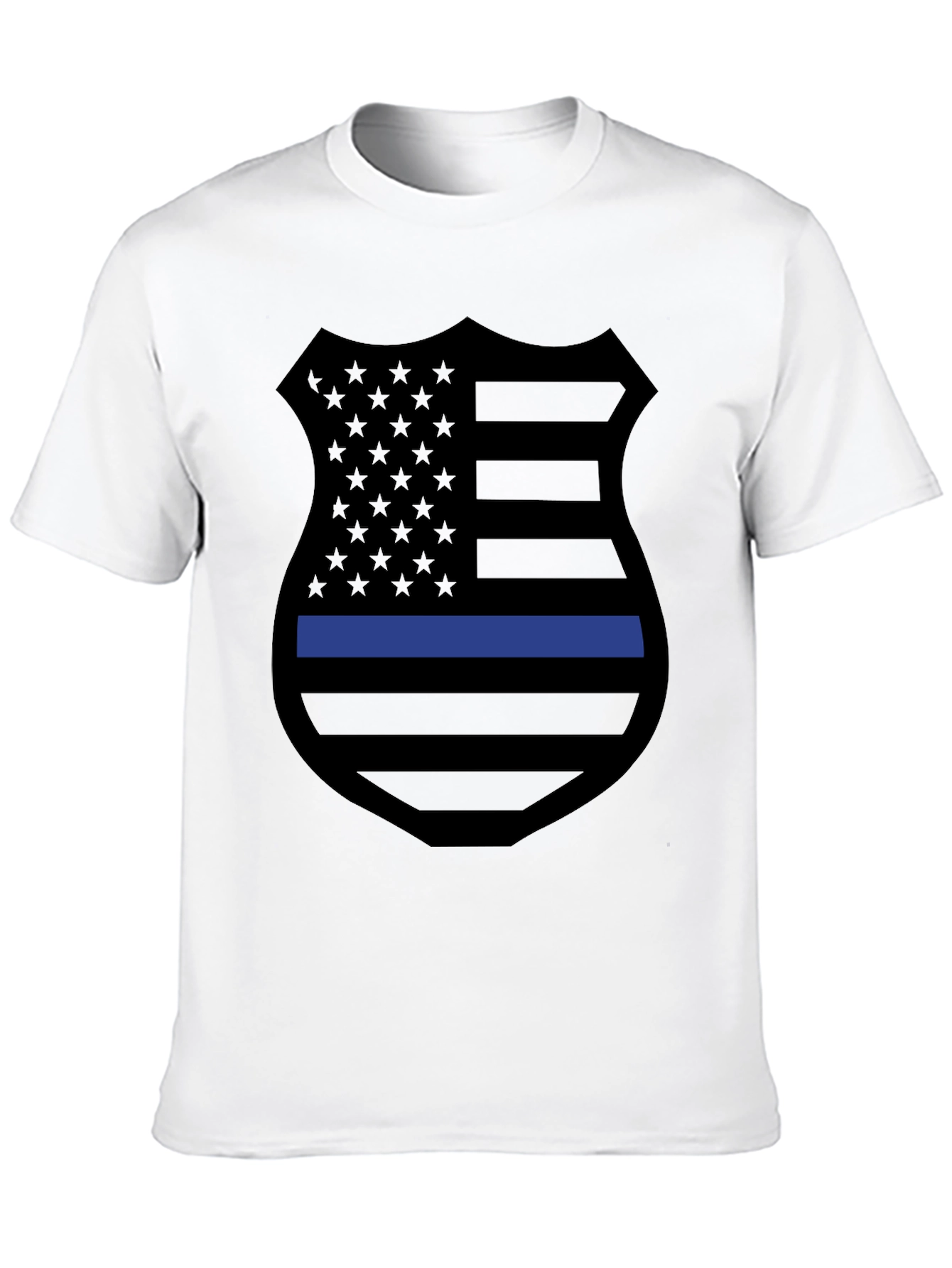 Thin Blue Line Shield Graphic Tee