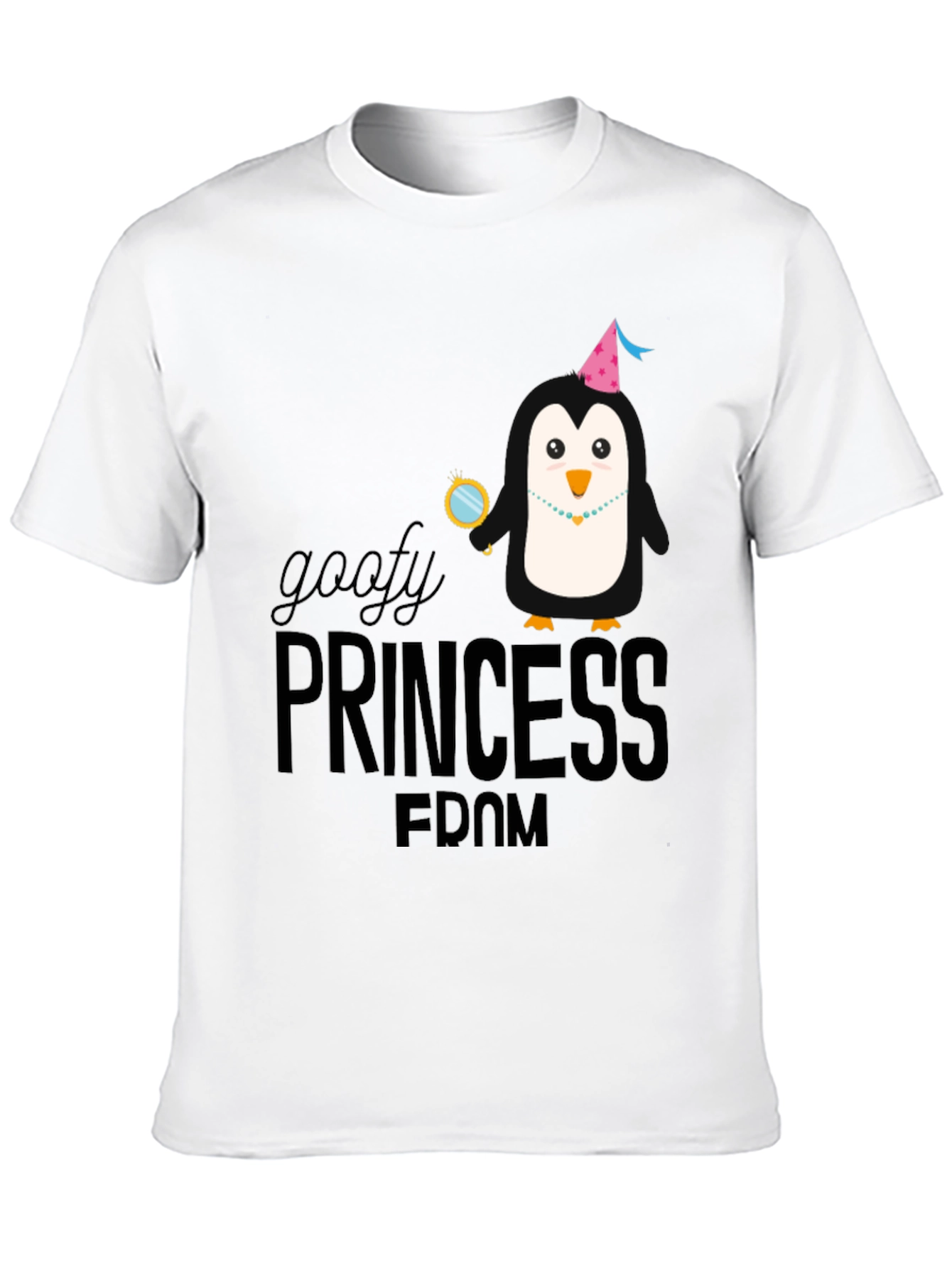Goofy Princess Penguin T-Shirt