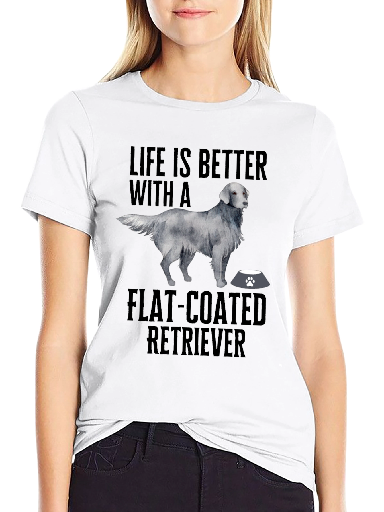 Flat-Coated Retriever Graphic T-Shirt