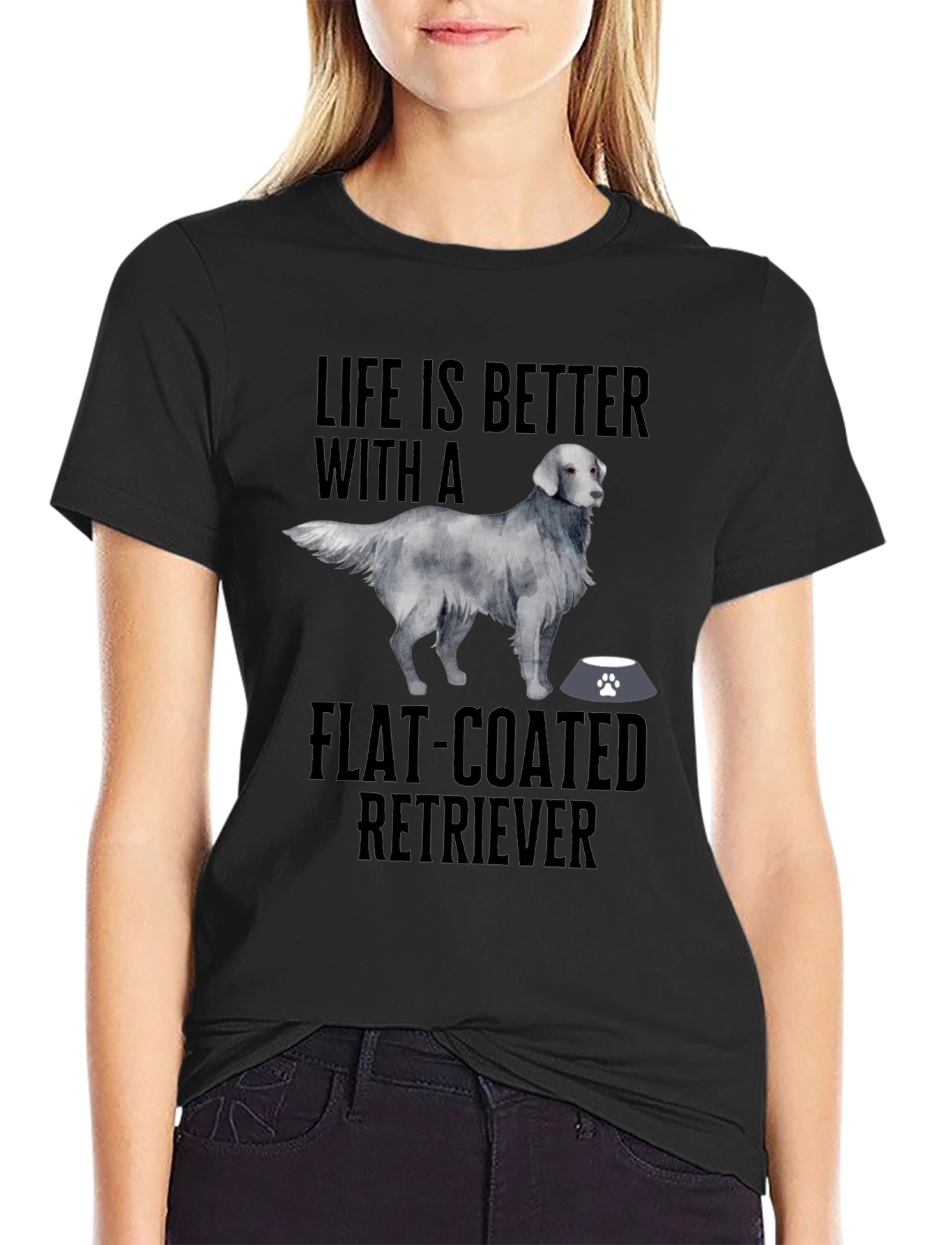 Flat-Coated Retriever Graphic T-Shirt