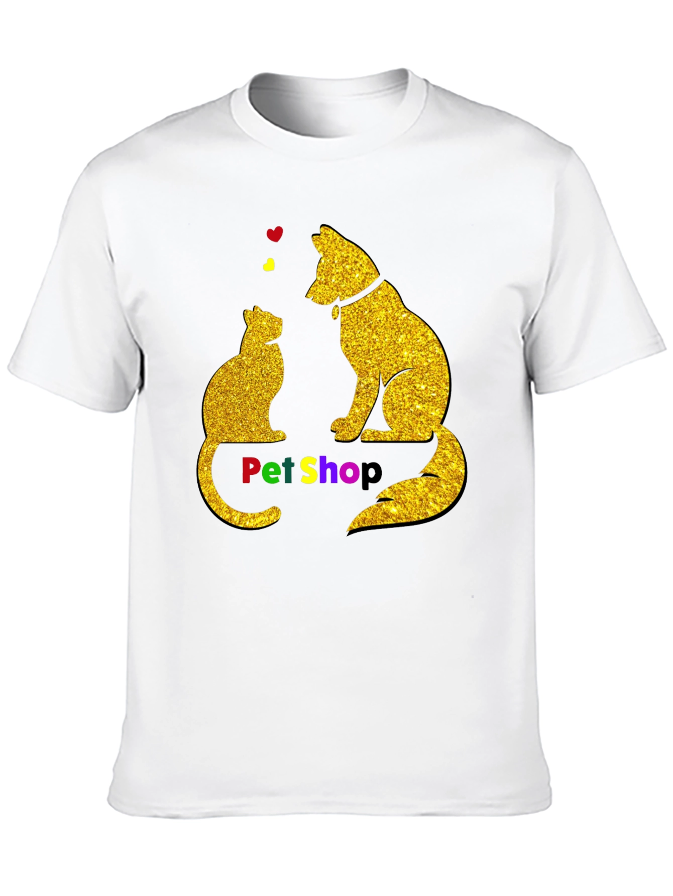 Pet Shop Cat & Dog Graphic T-Shirt