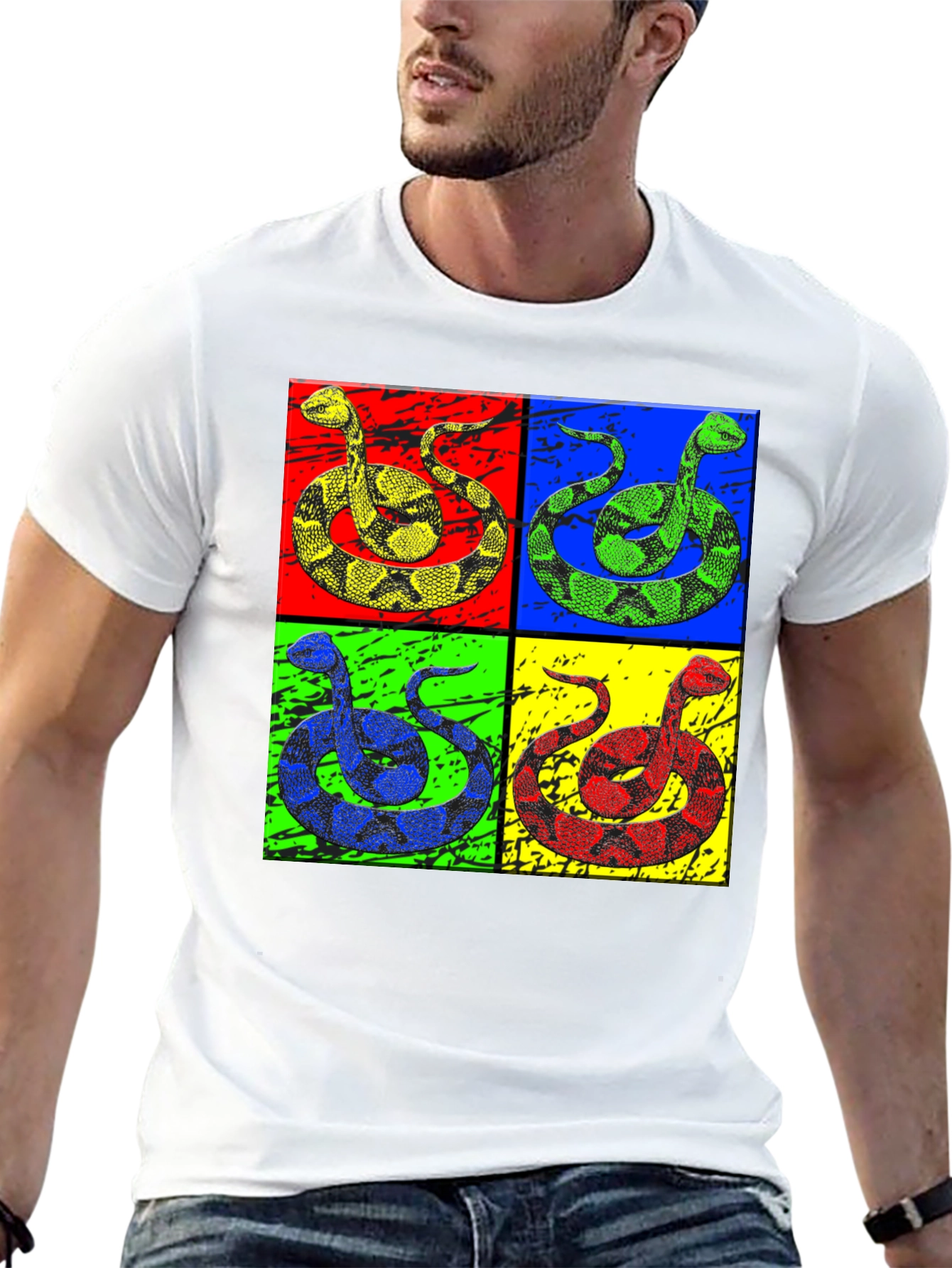 Pop Art Snake Graphic Tee