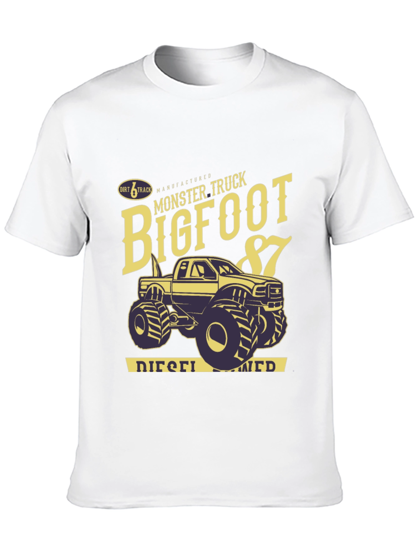 Bigfoot Monster Truck Black Graphic T-Shirt