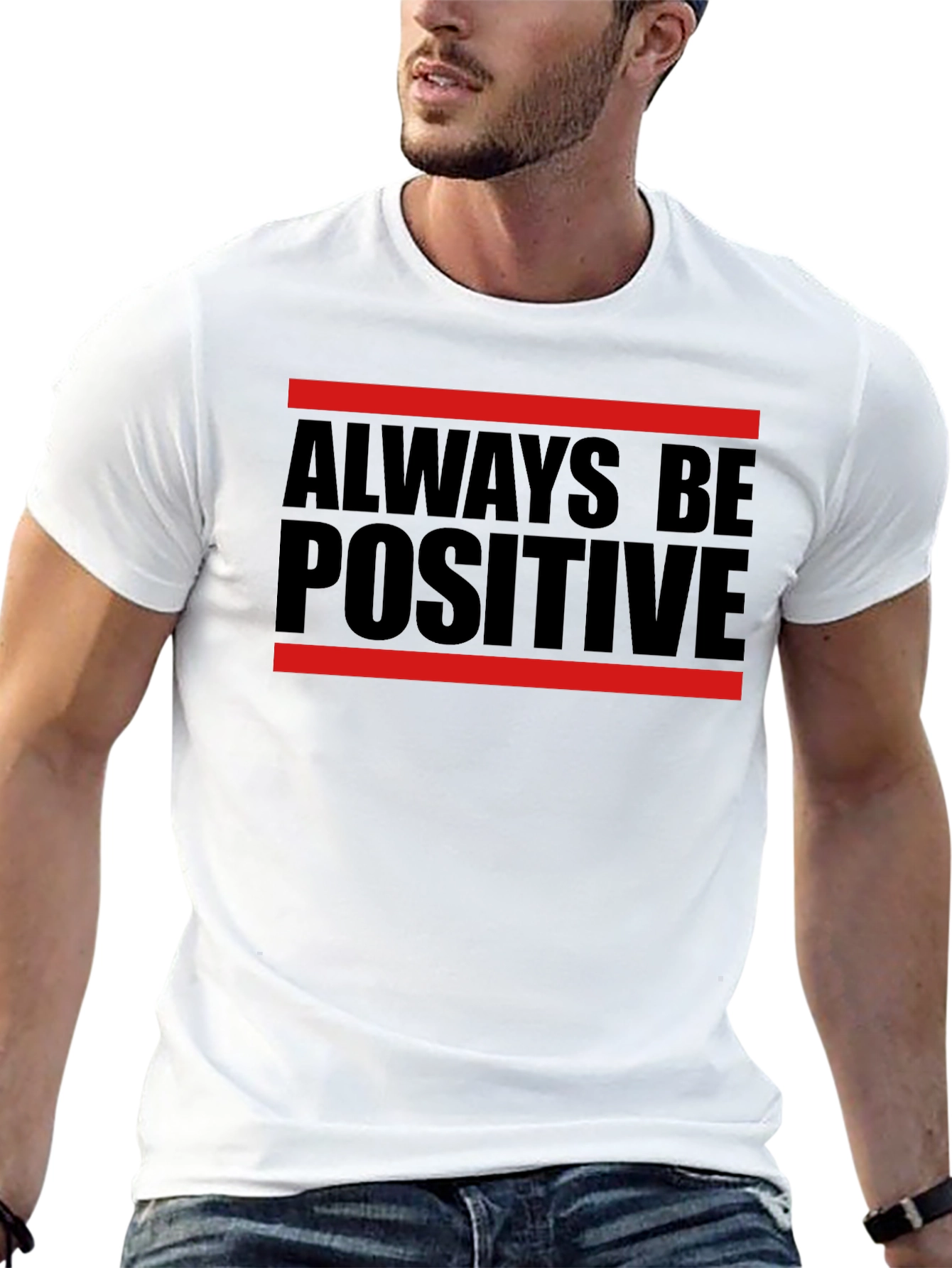 Always Be Positive Graphic Tee - Stylish Comfort
