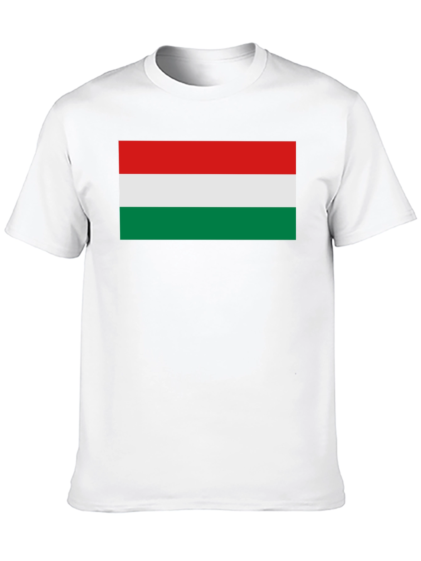 Hungary Flag Graphic T-Shirt - Black Tee