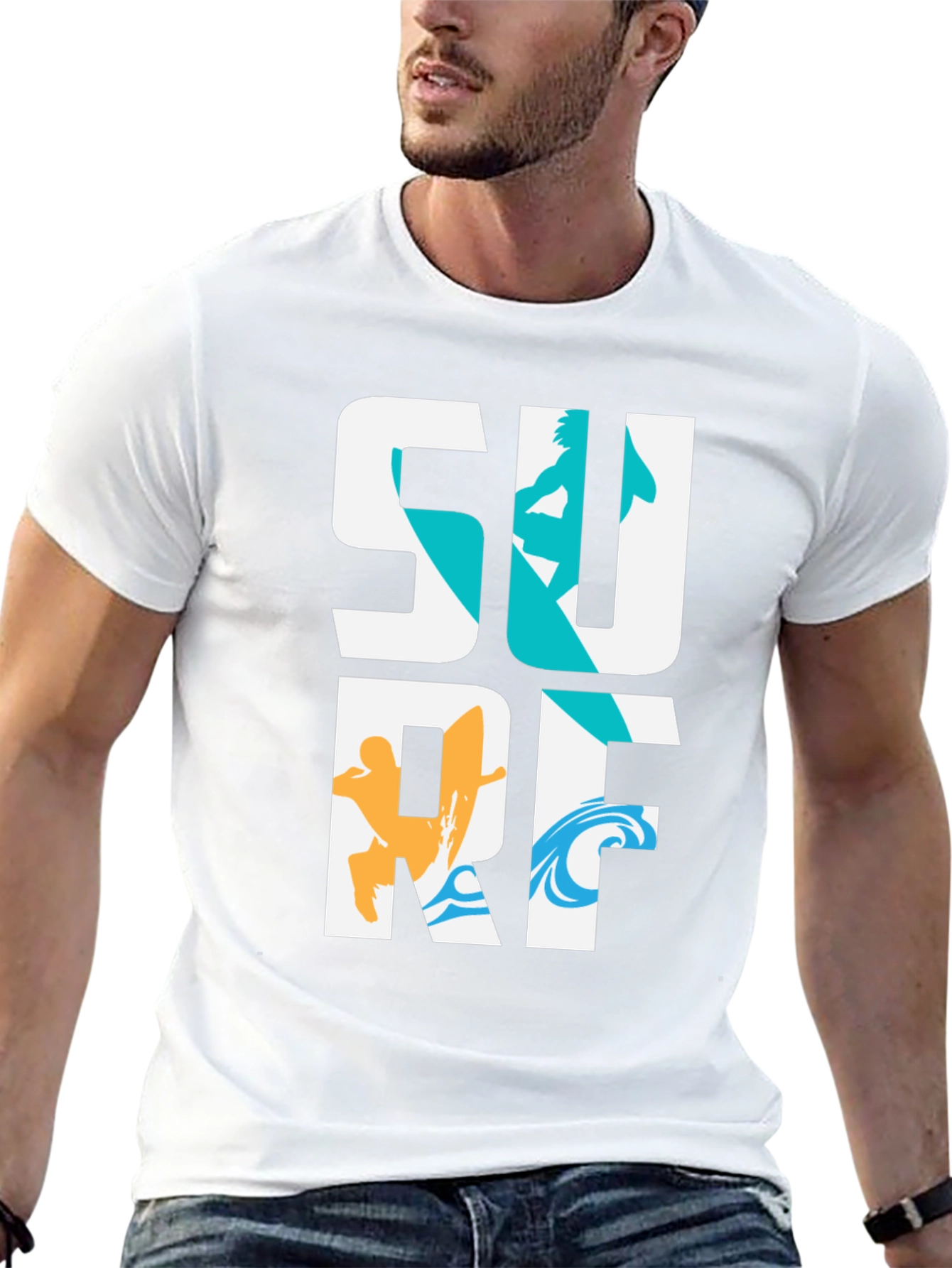 Surf Graphic Tee - Cool Surfer T-Shirt