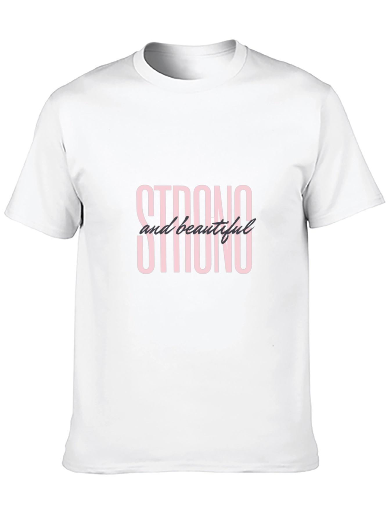 Strong and Beautiful Black Graphic T-Shirt