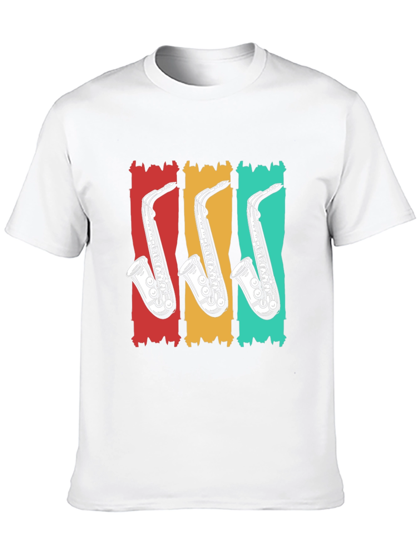 Retro Saxophone T-Shirt - Cool Music Tee