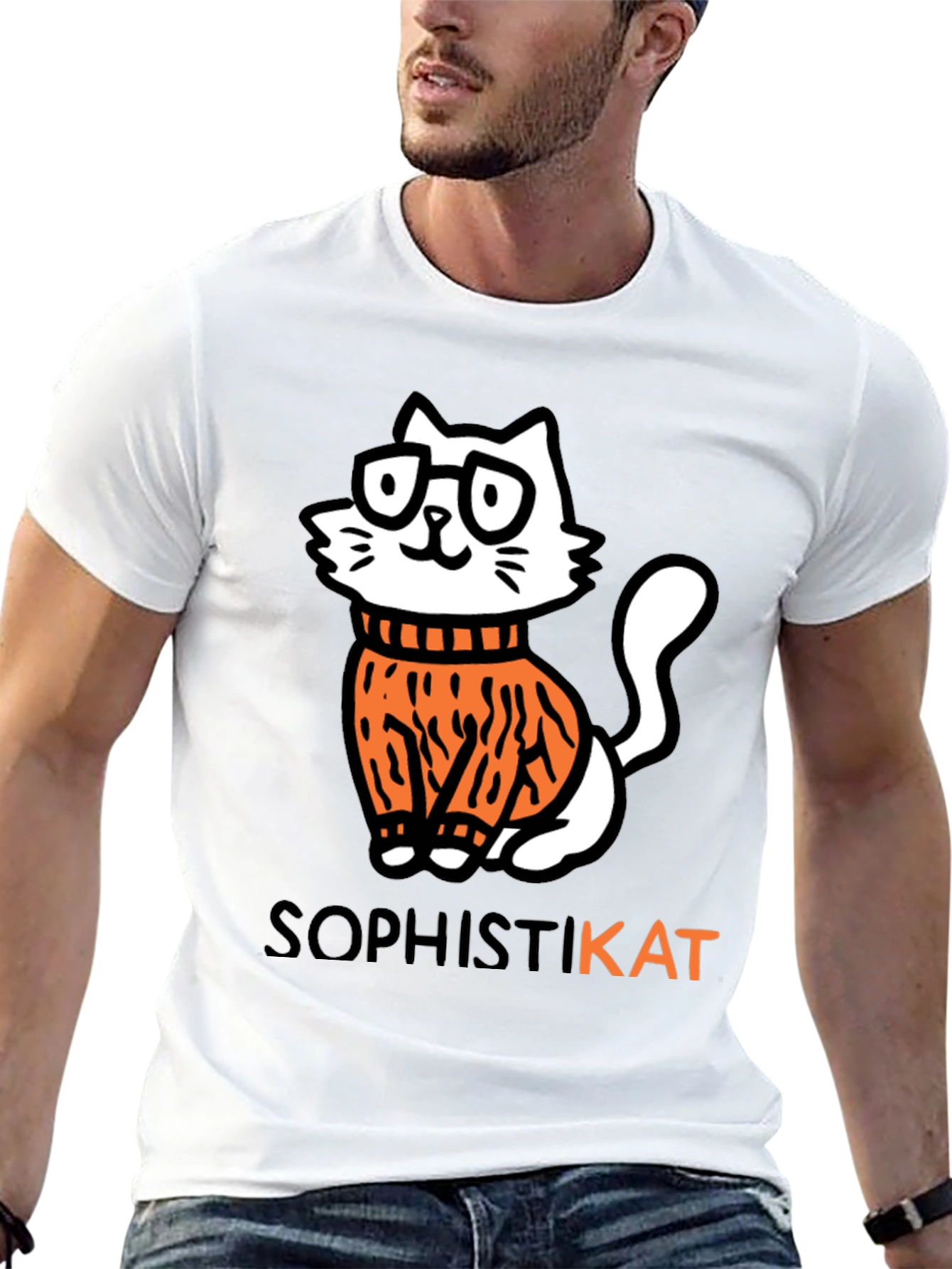 SophistiKAT Tee - Black Cat T-Shirt
