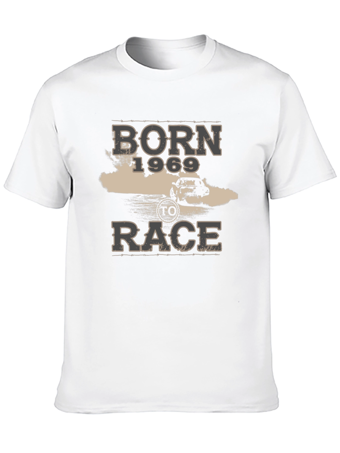 Born 1969 To Race Black Graphic T-Shirt