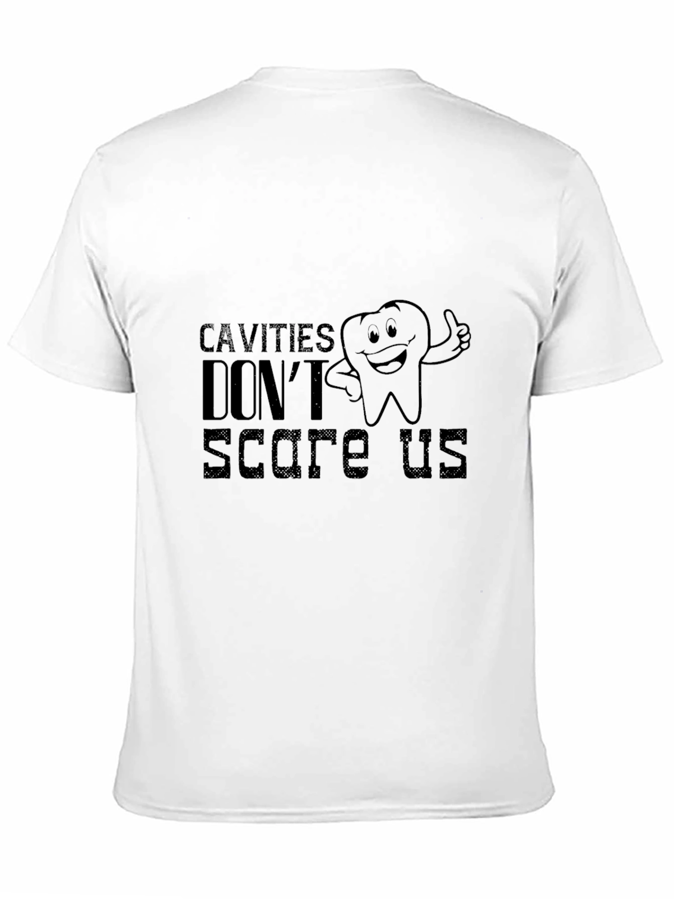 Cavities Dont Scare Us Black Graphic Tee
