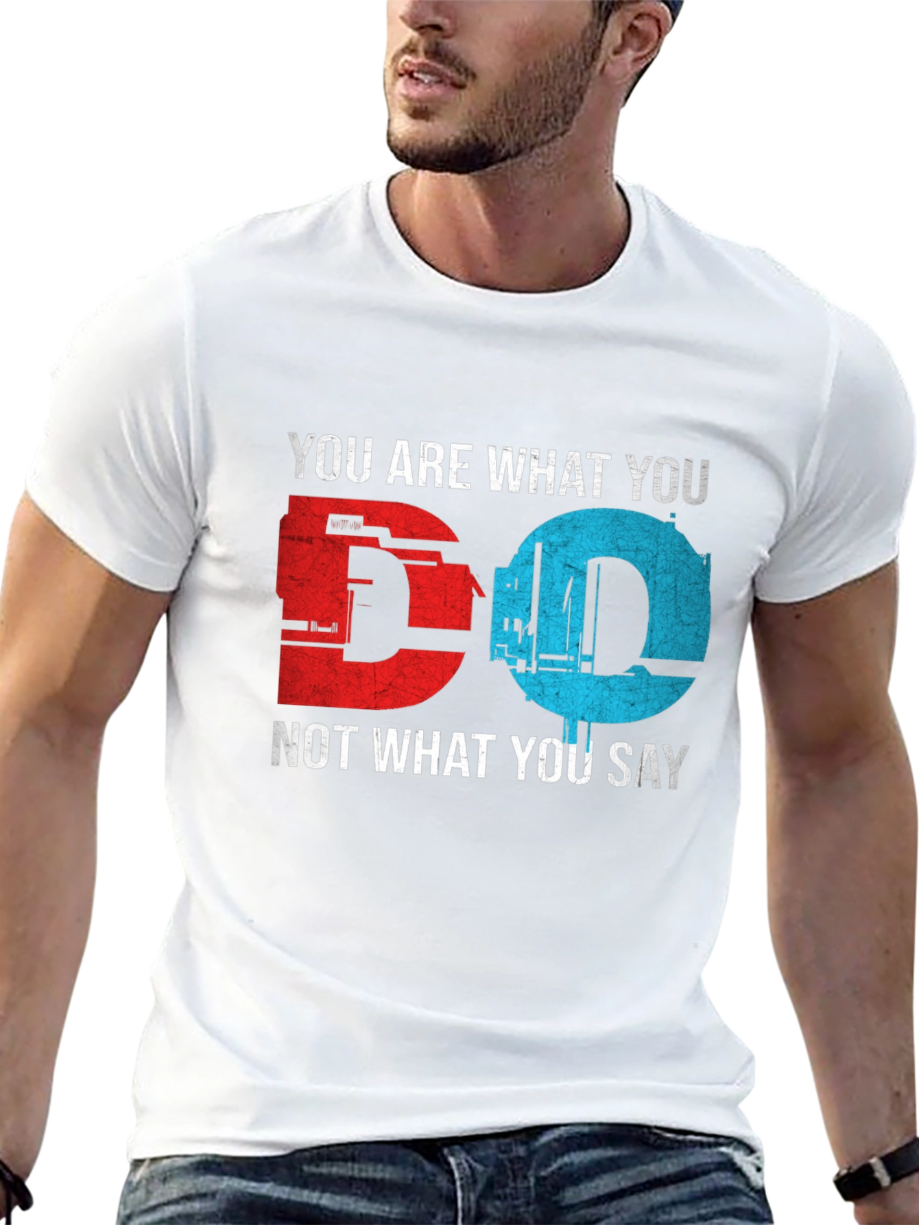 You Are What You Do Black Graphic T-Shirt