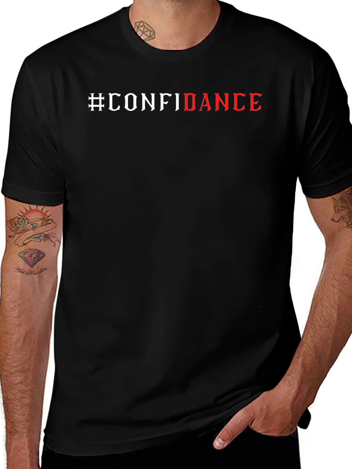 #Confidence Graphic Print Short Sleeve T-Shirt