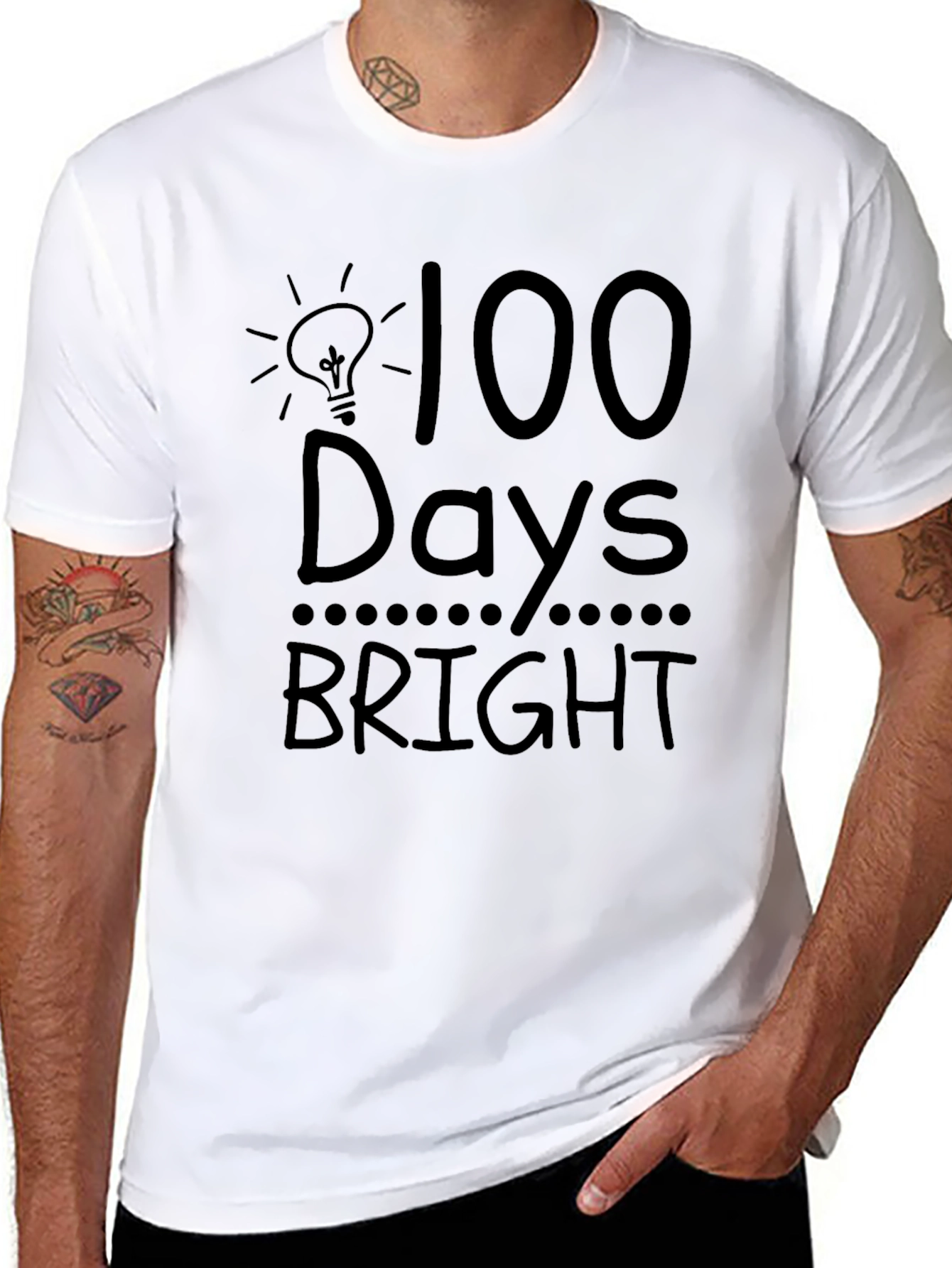 100 Days Brighter T-Shirt - Unisex