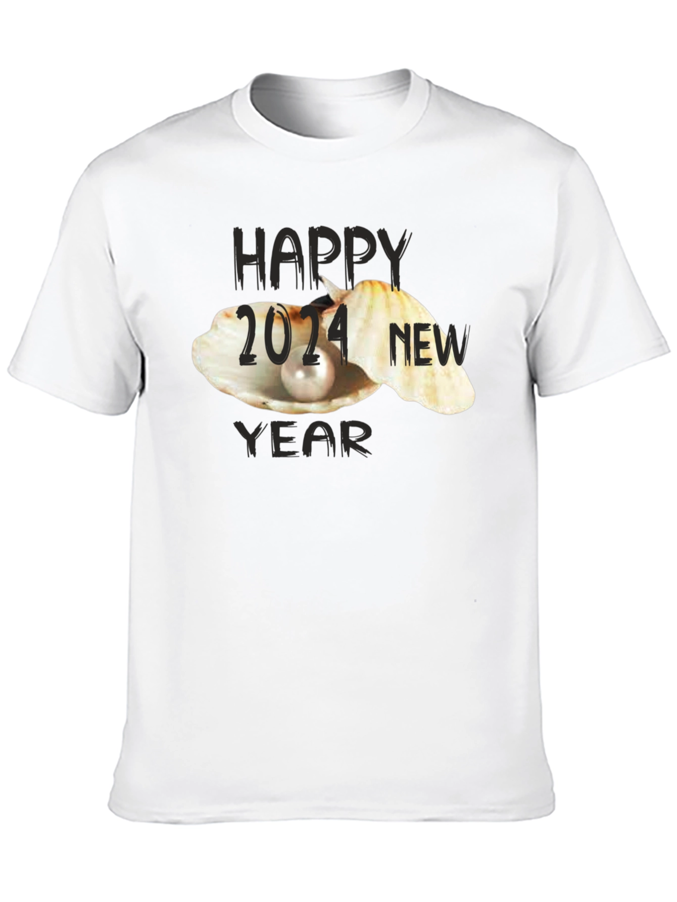 Happy New Year 2024 Black T-Shirt