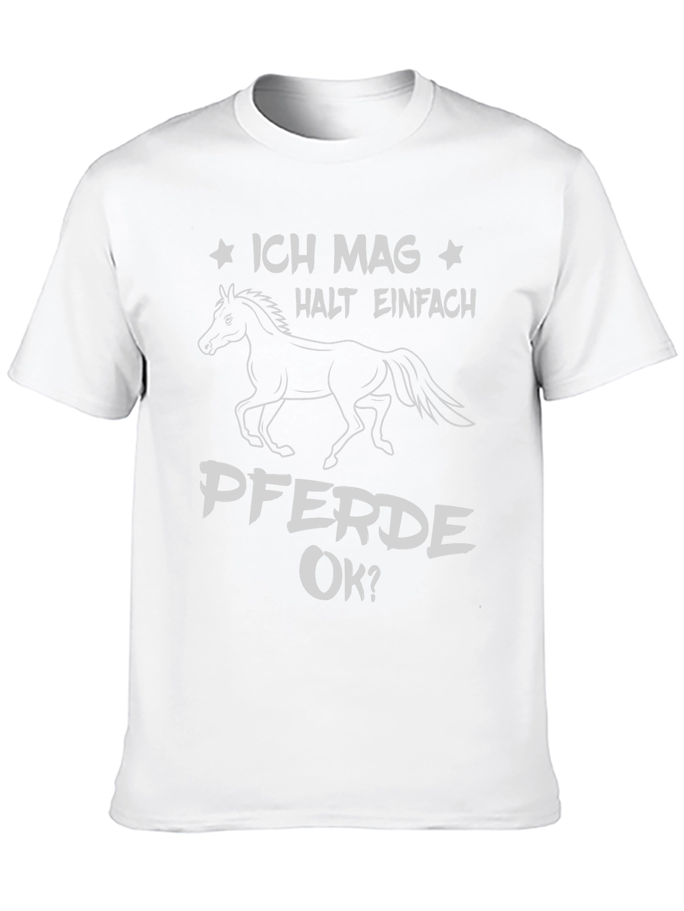 Ich Mag Pferde OK? Black T-Shirt