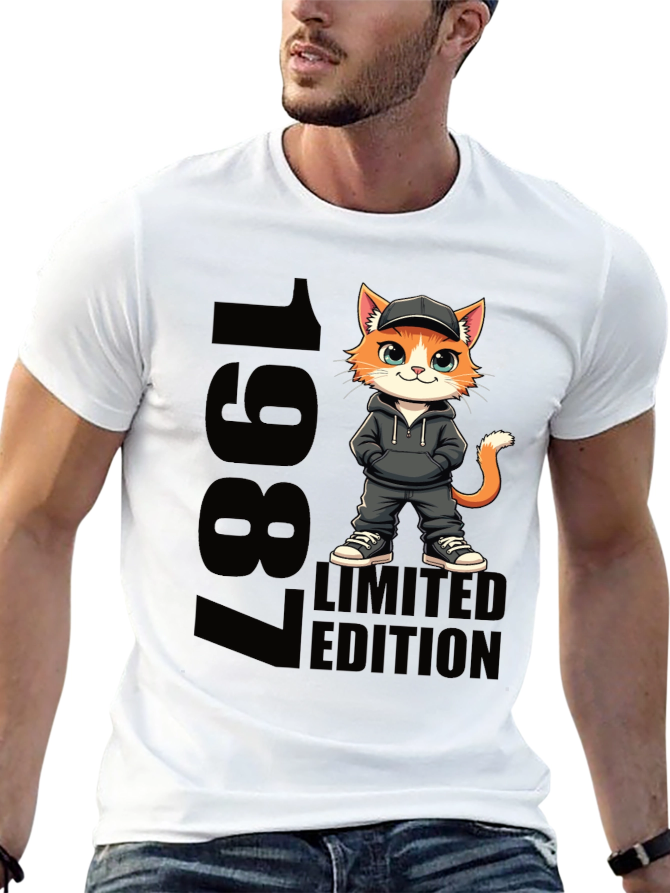 1987 Limited Edition Cat Graphic Tee