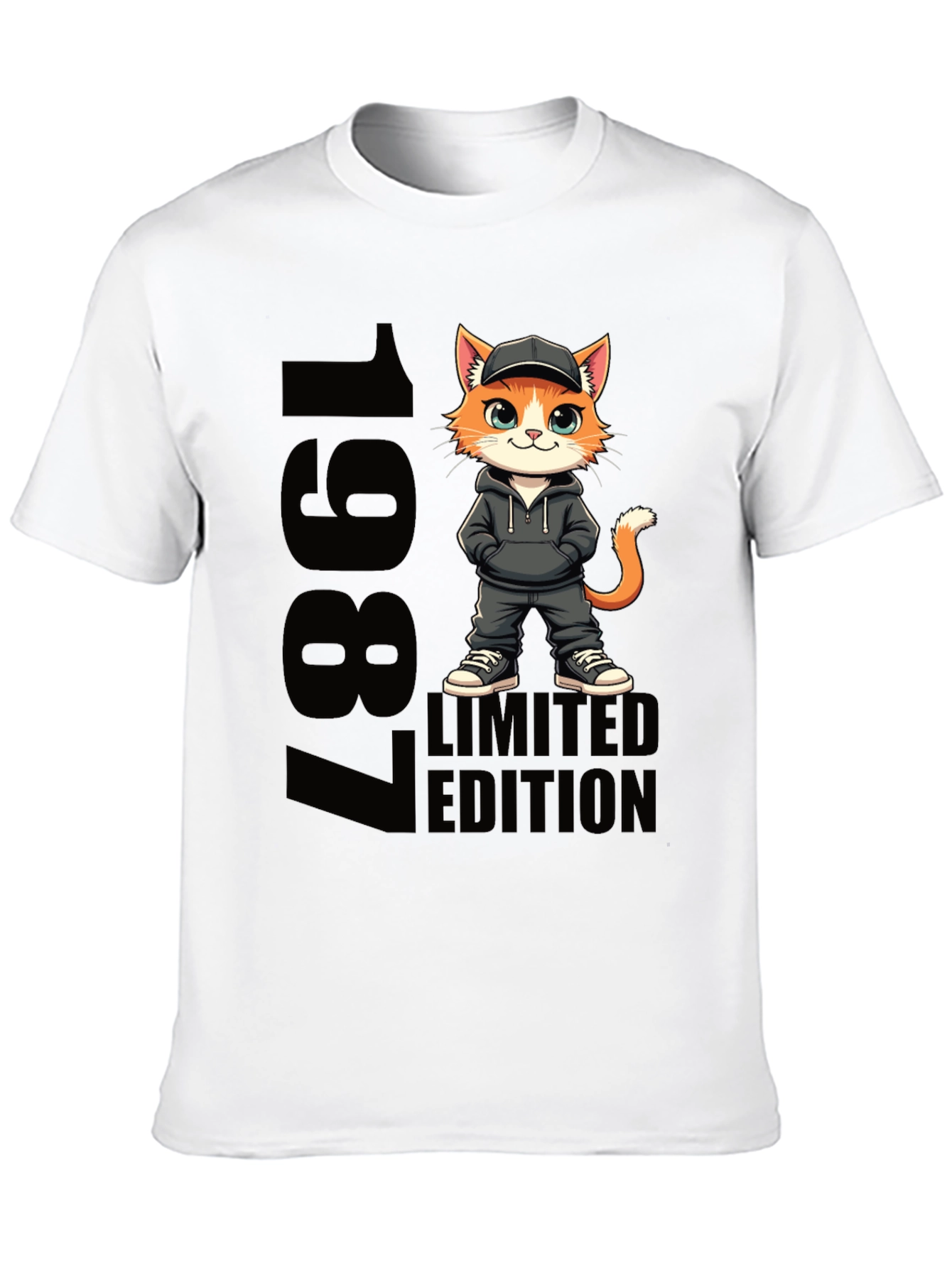 1987 Limited Edition Cat Graphic Tee
