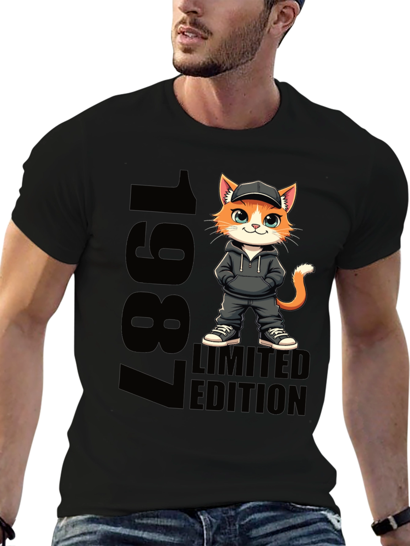 1987 Limited Edition Cat Graphic Tee