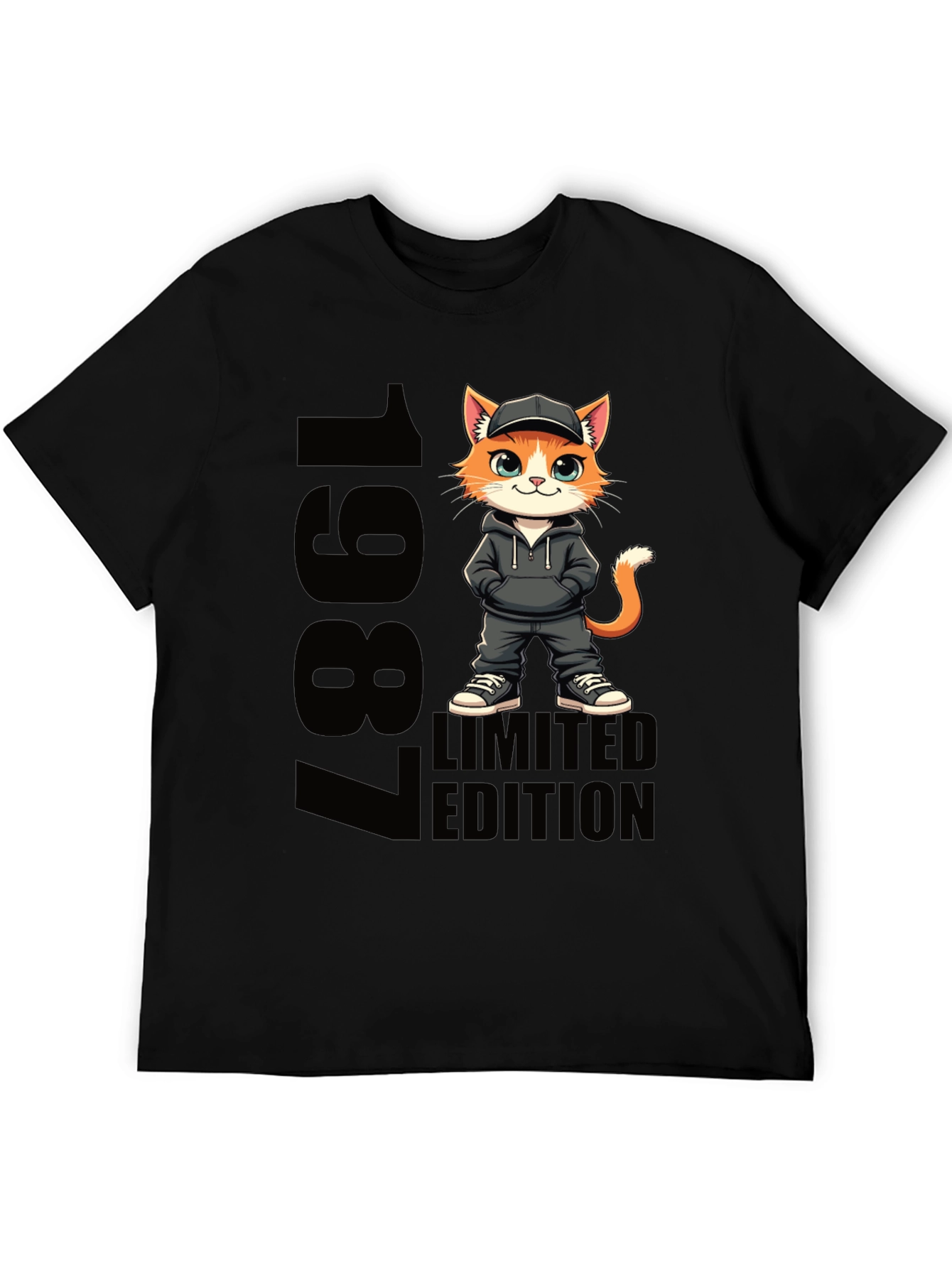 1987 Limited Edition Cat Graphic Tee