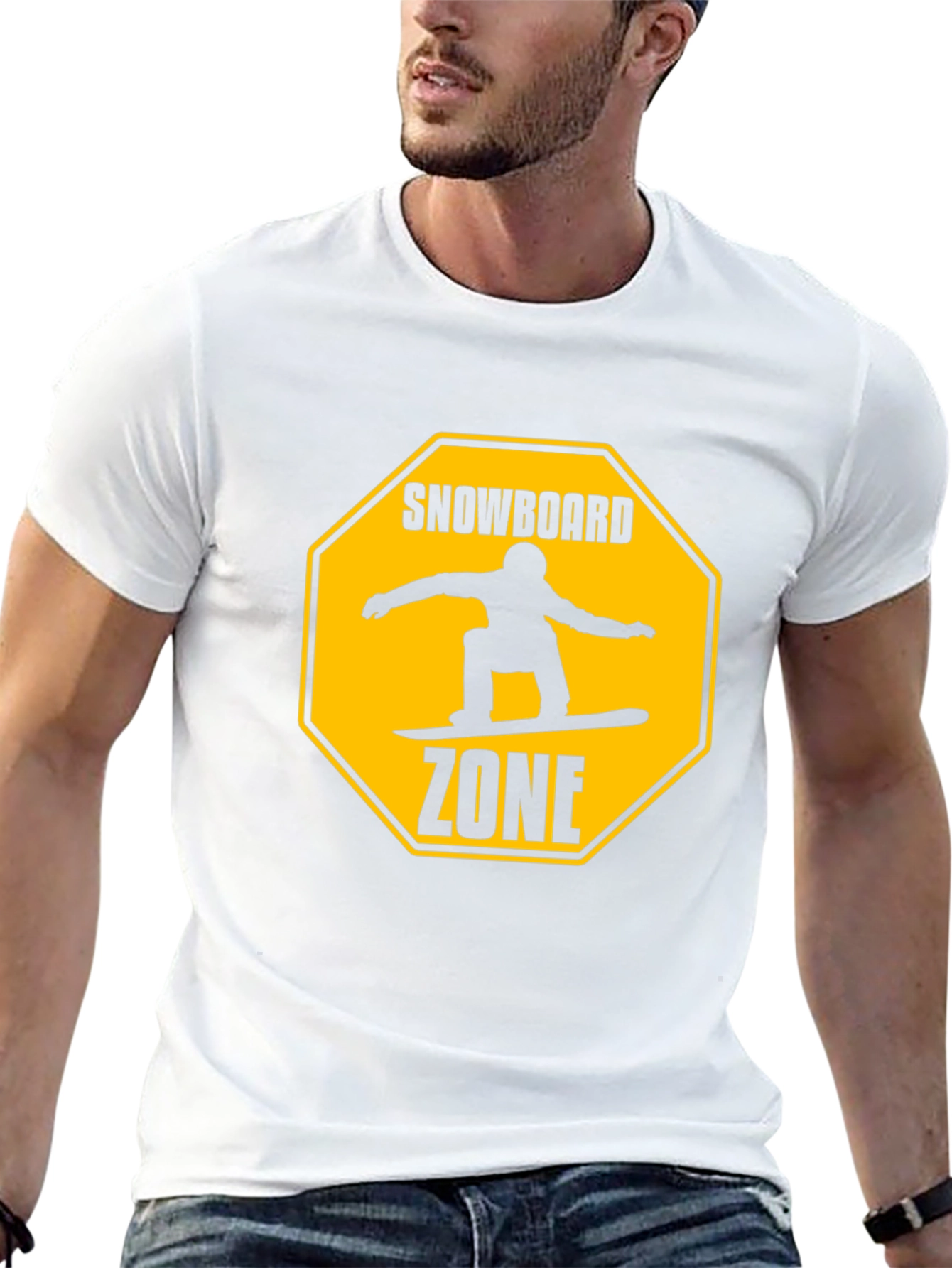 Snowboard Zone Graphic T-Shirt - Black