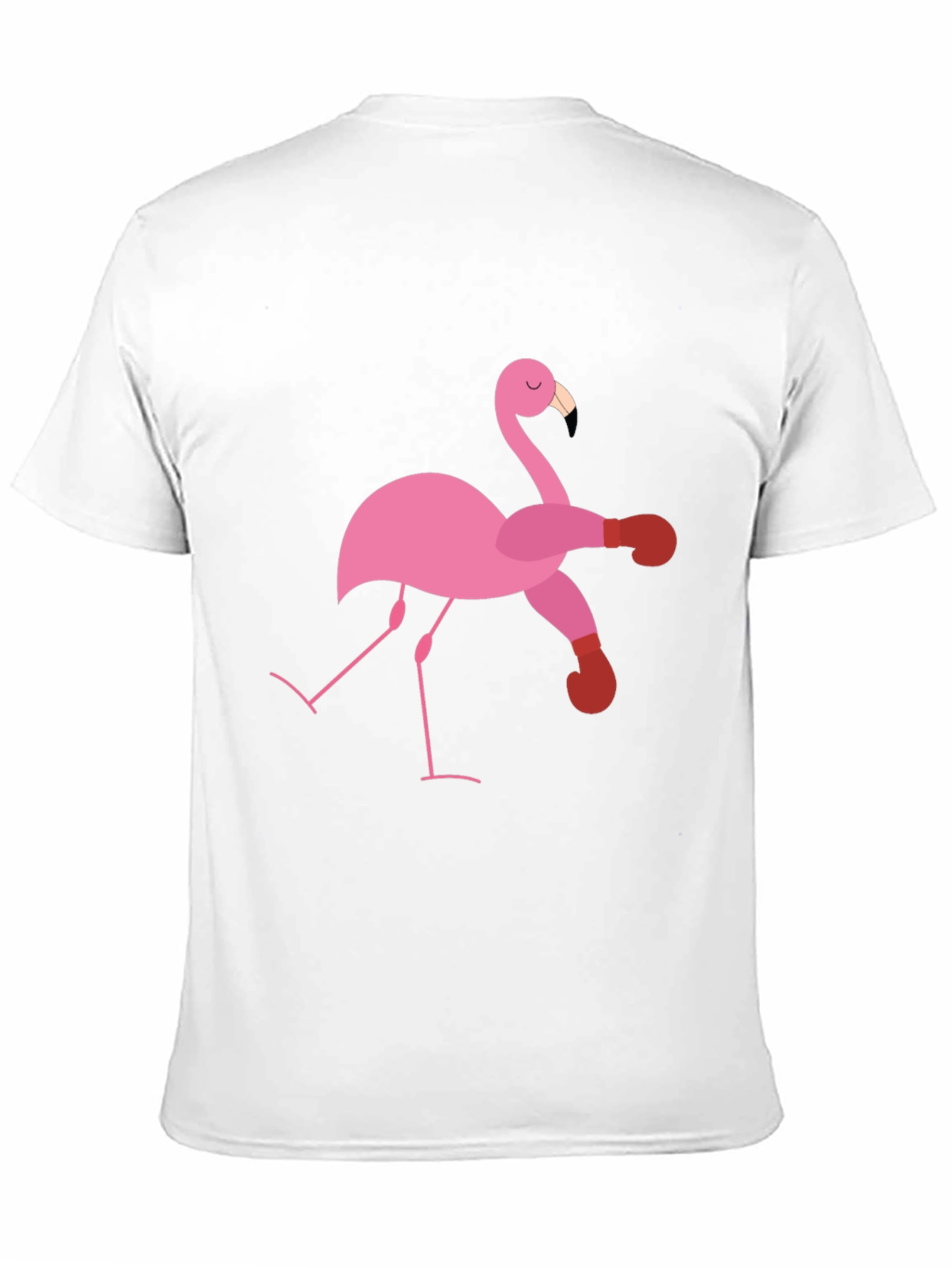 Flamingo Boxer Black T-Shirt