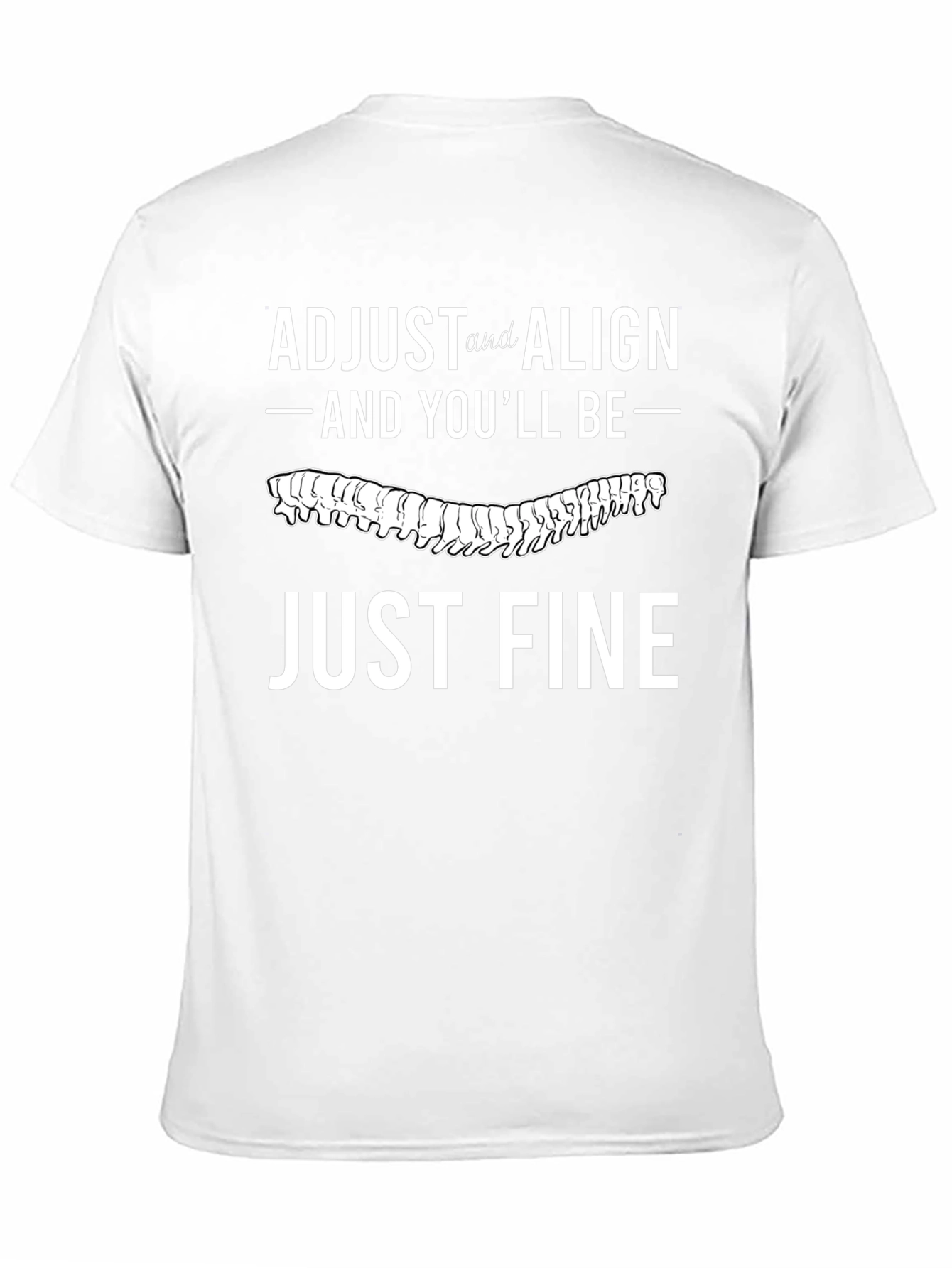 Adjust and Align T-Shirt Chiropractic Spine Tee