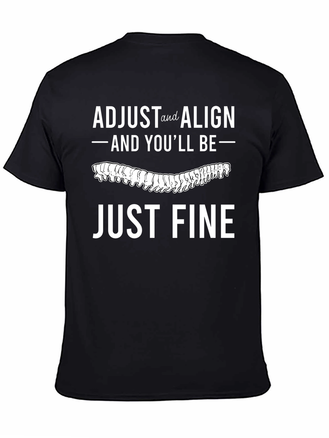 Adjust and Align T-Shirt Chiropractic Spine Tee