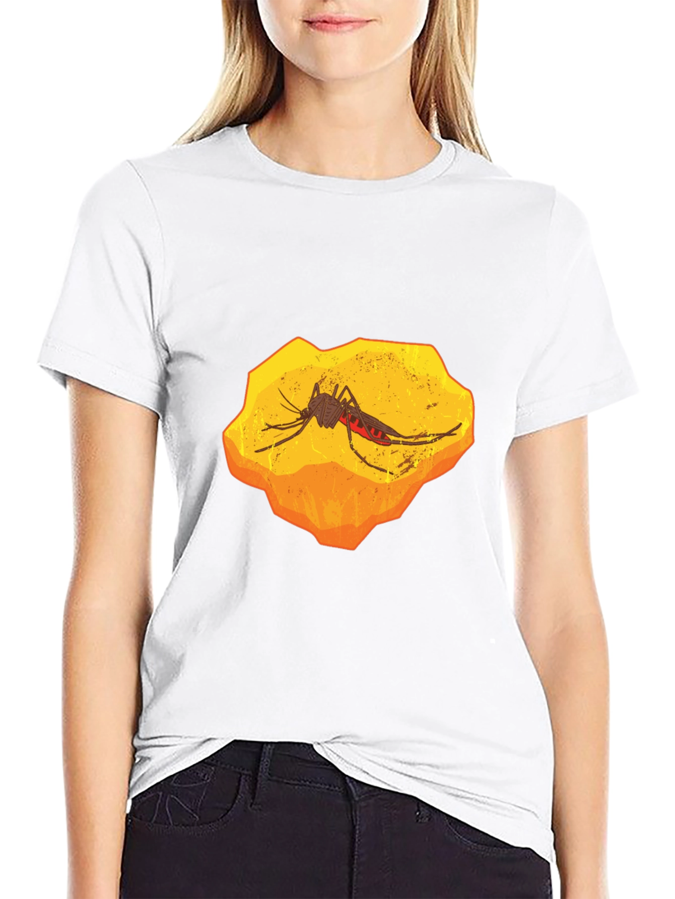 Amber Fossil Mosquito Graphic T-Shirt