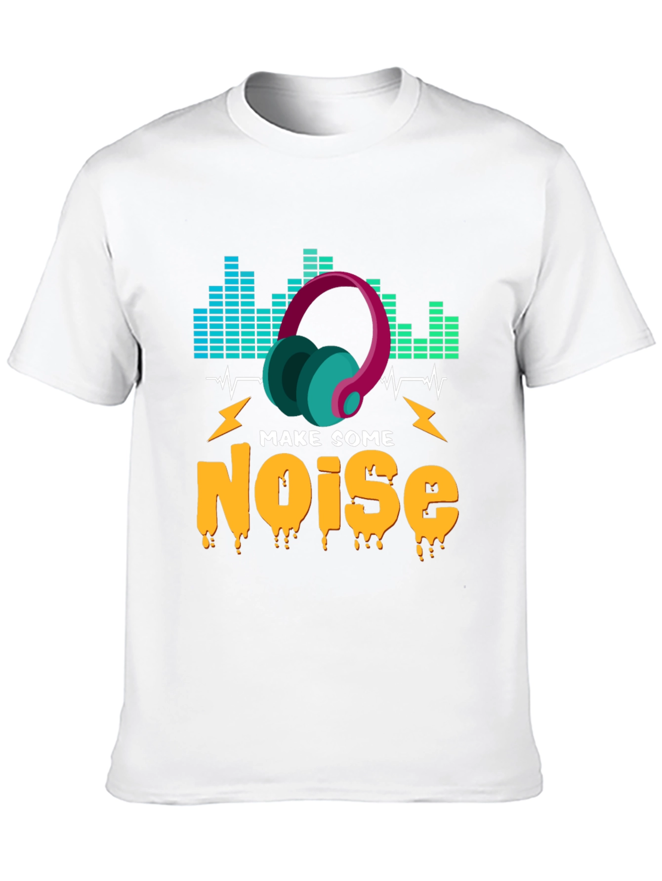 Make Some Noise Graphic T-Shirt - Music Lover Tee