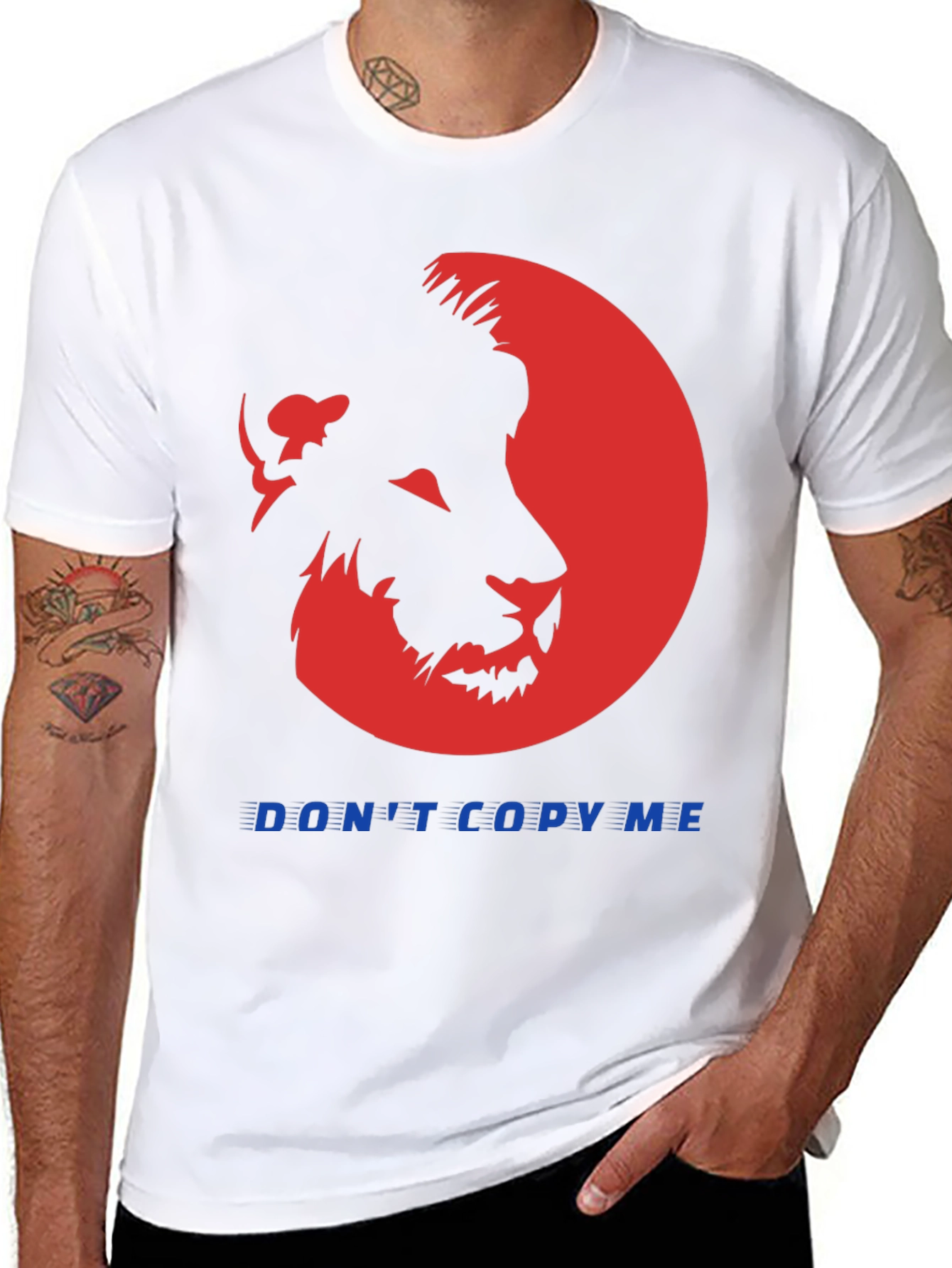 Bold Lion Graphic T-Shirt - Dont Copy Me!