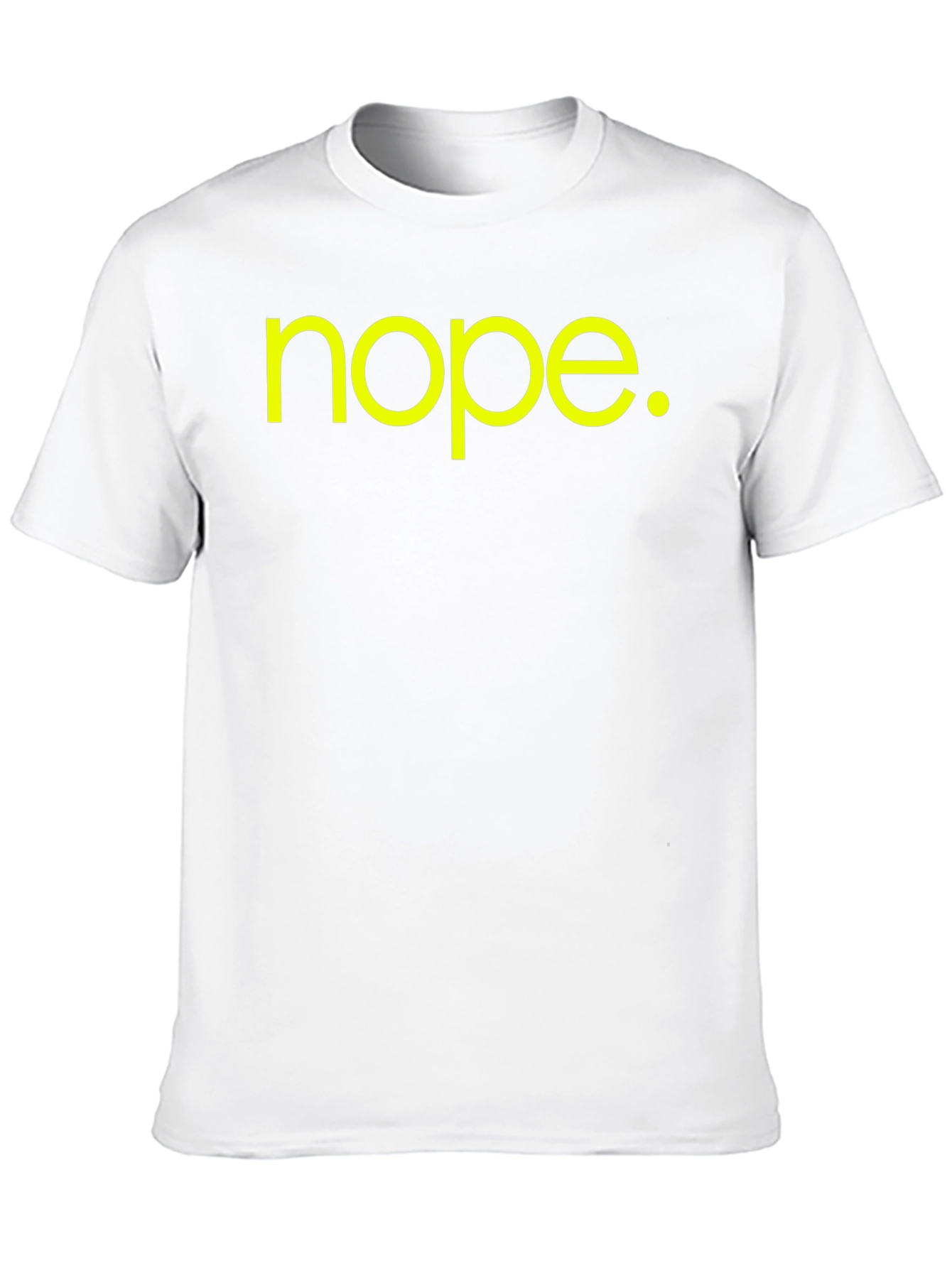 Nope Graphic Tee - Black Cotton T-Shirt