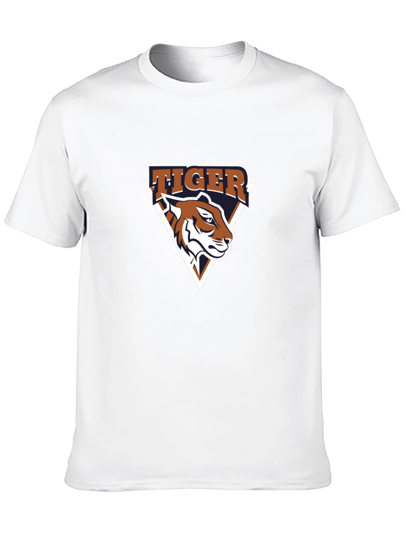 Tiger Graphic Tee - Black Cotton T-Shirt