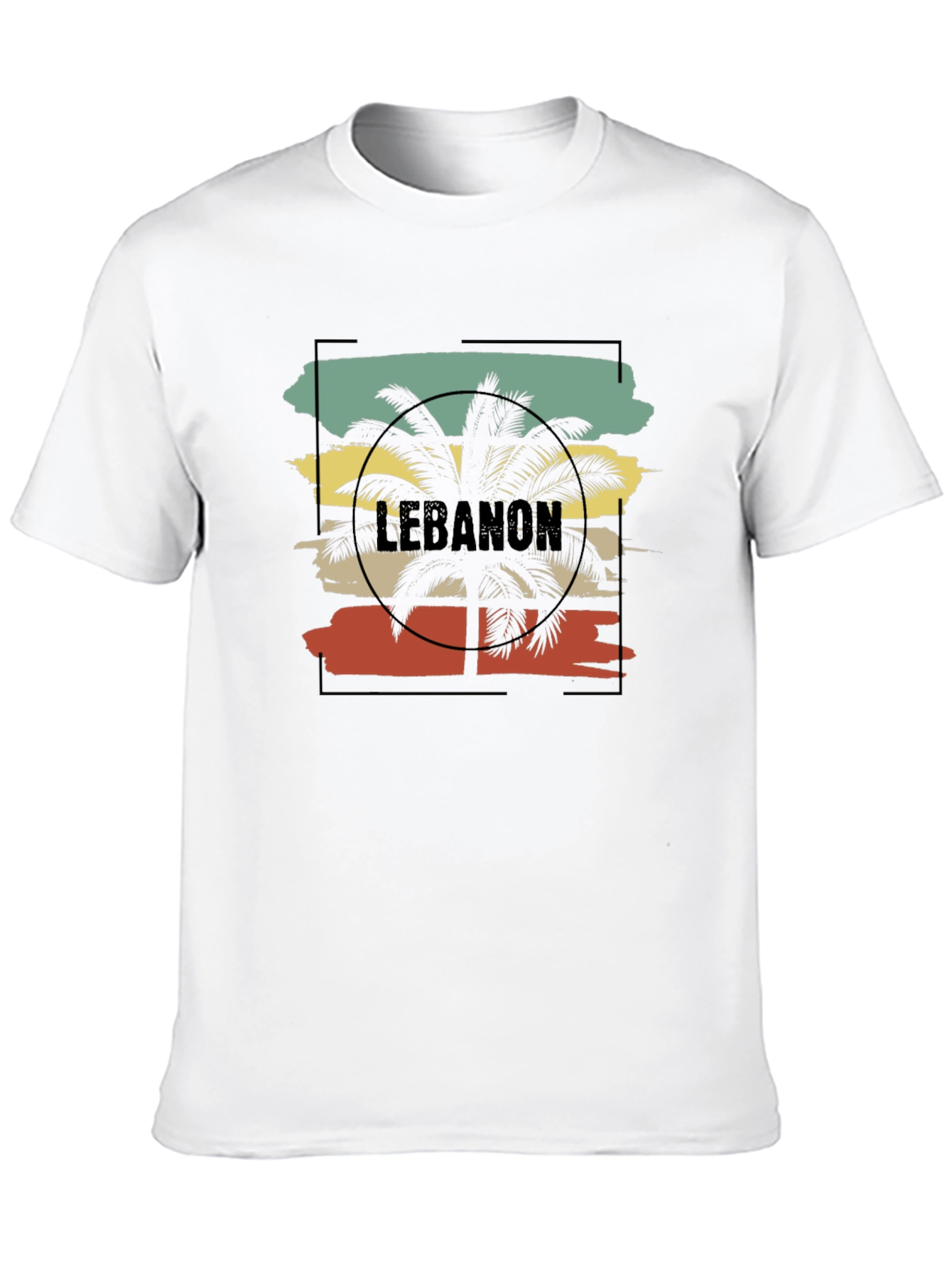 Lebanon Palm Tree Graphic T-Shirt