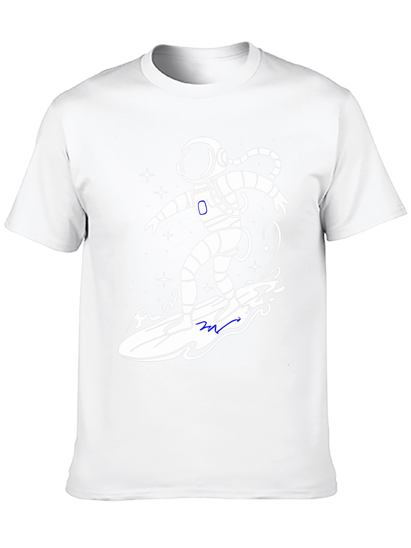 Astronaut Surfer T-Shirt - Galaxy Vibes!