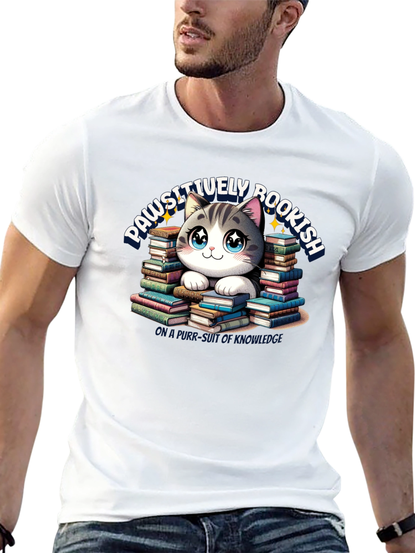 Pawsitively Bookish T-Shirt