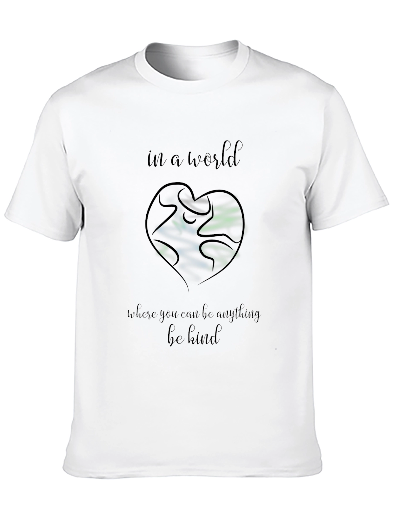 Be Kind T-Shirt: Earth Heart Graphic Tee