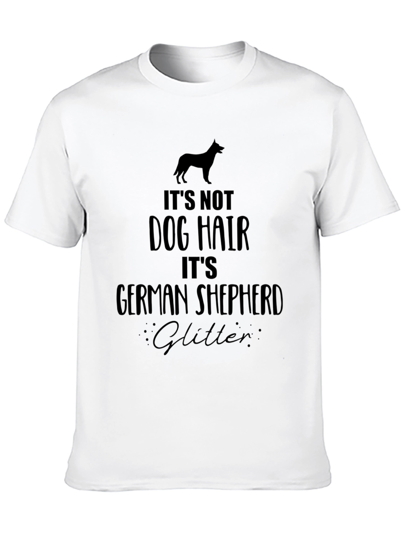 German Shepherd Glitter T-Shirt - Dog Lover Tee