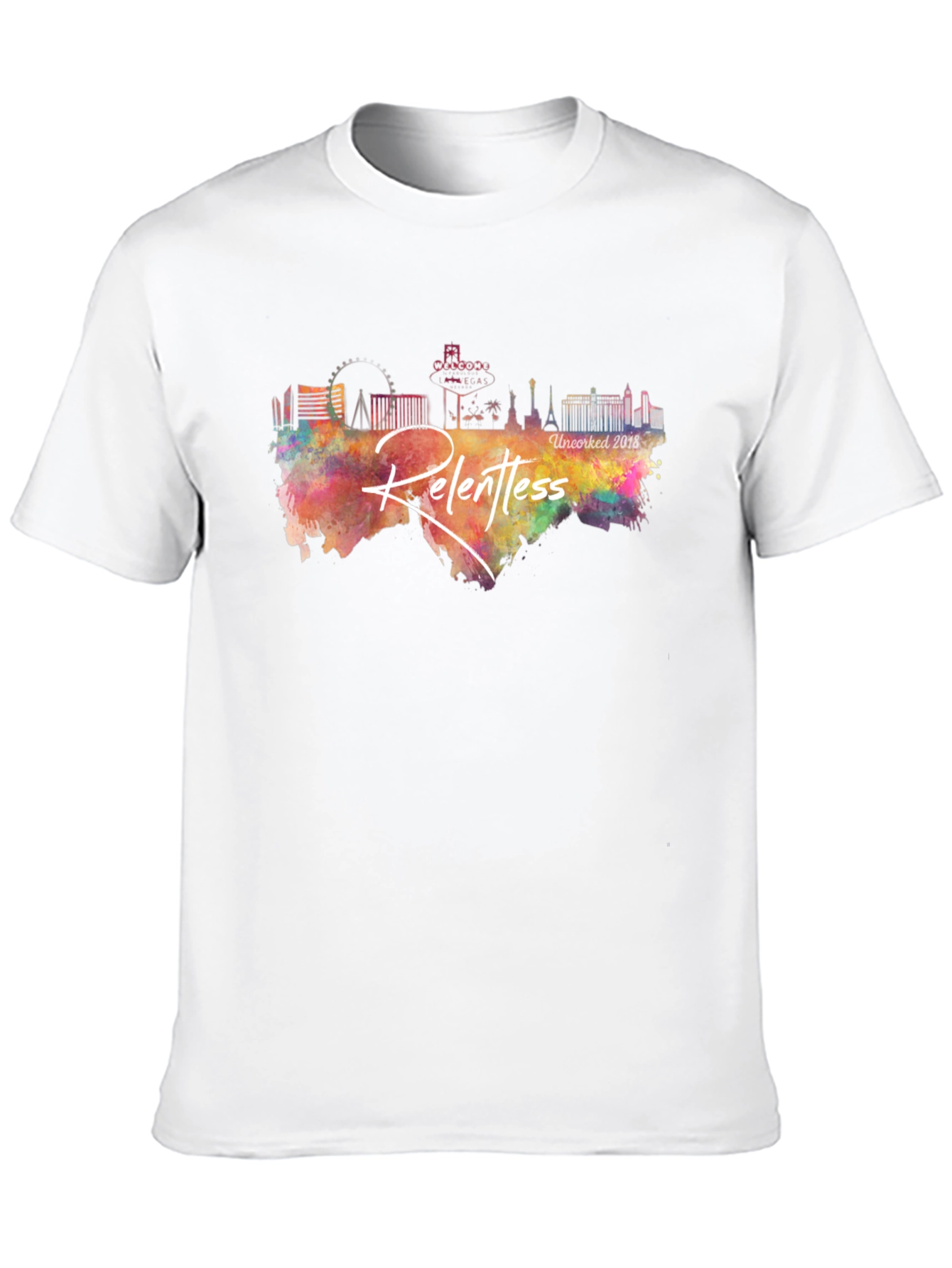 Relentless Vegas Skyline Black T-Shirt