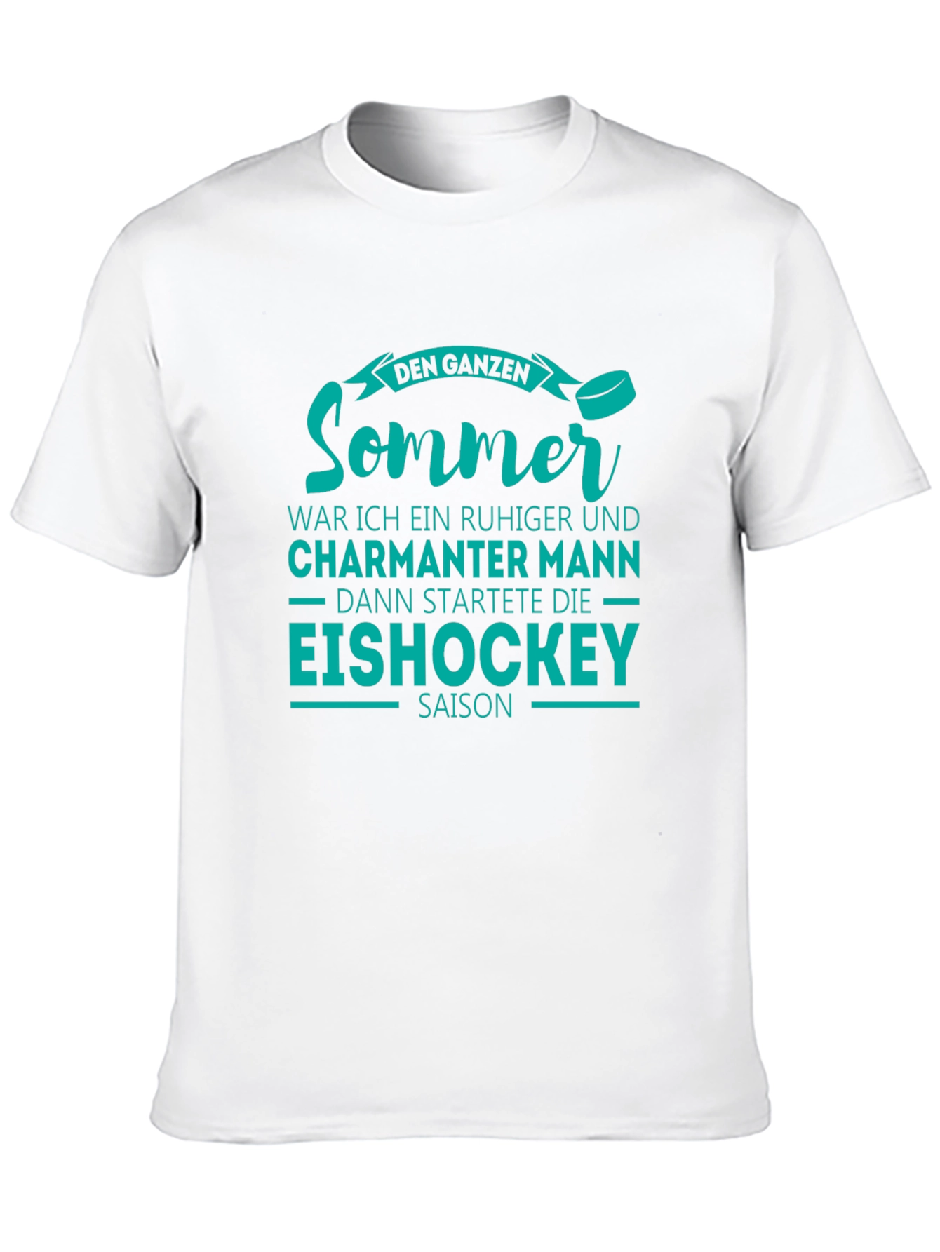 Funny Ice Hockey Summer Mens T-Shirt