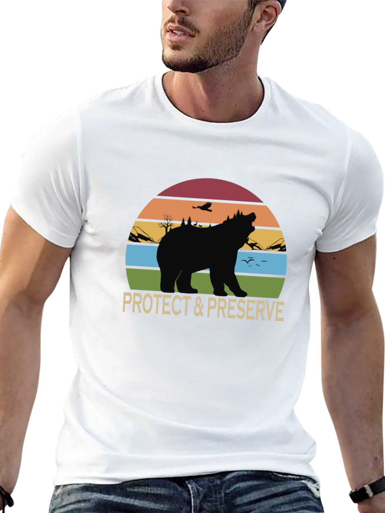Protect & Preserve Bear Graphic T-Shirt