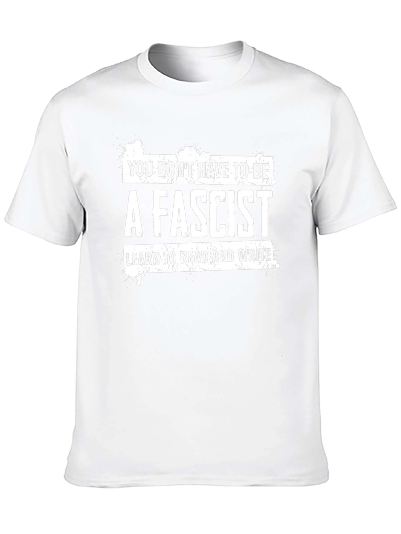 Anti-Fascist Black T-Shirt: Read & Write
