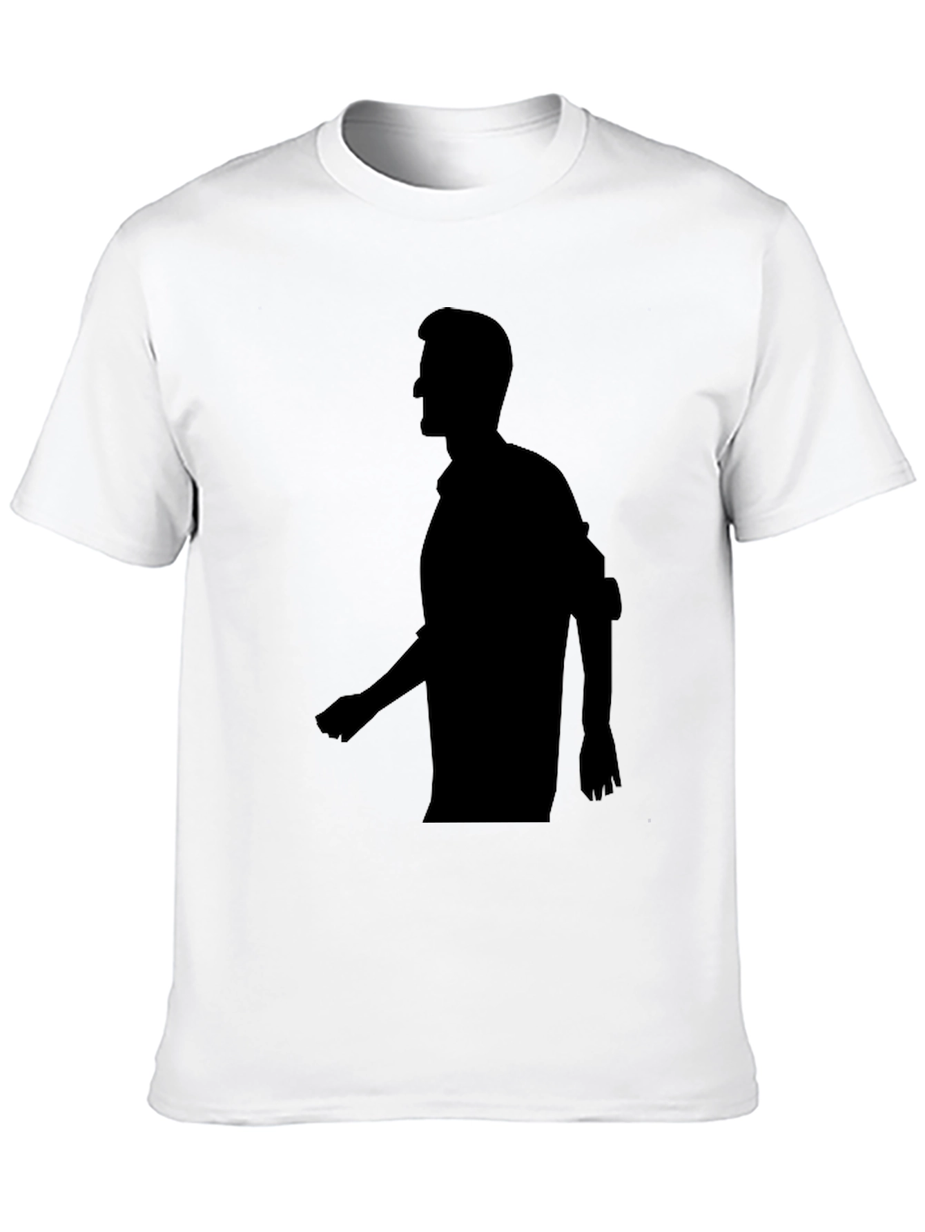 Silhouette Graphic Tee - Stylish Black T-Shirt