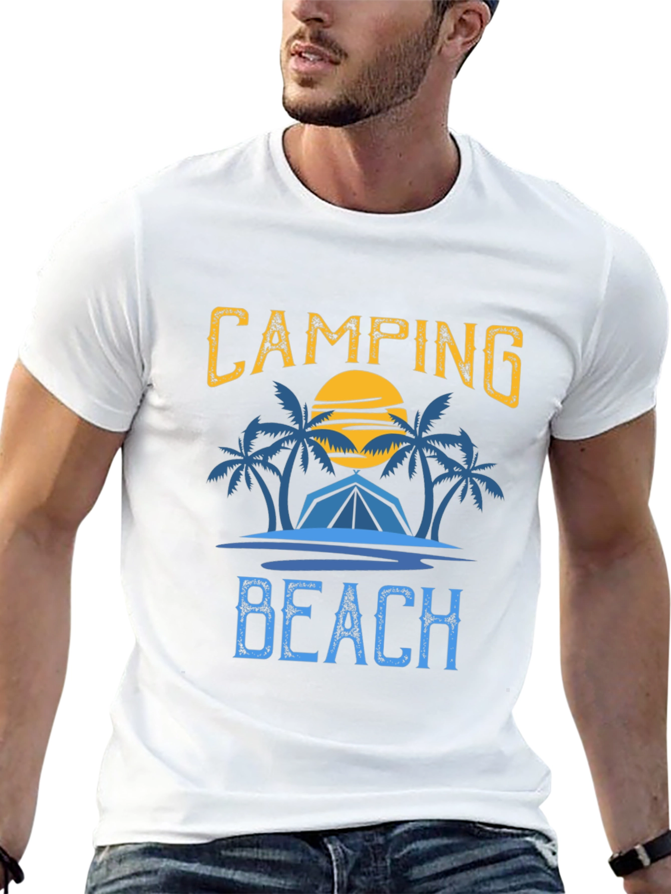 Camping Beach Graphic Tee