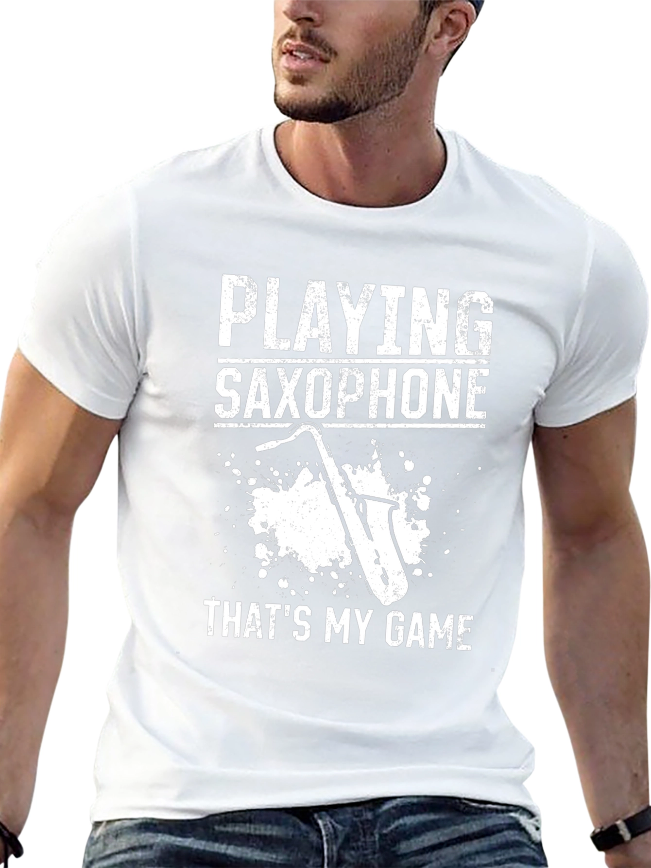 Saxophone Player T-Shirt - Thats My Game - Black