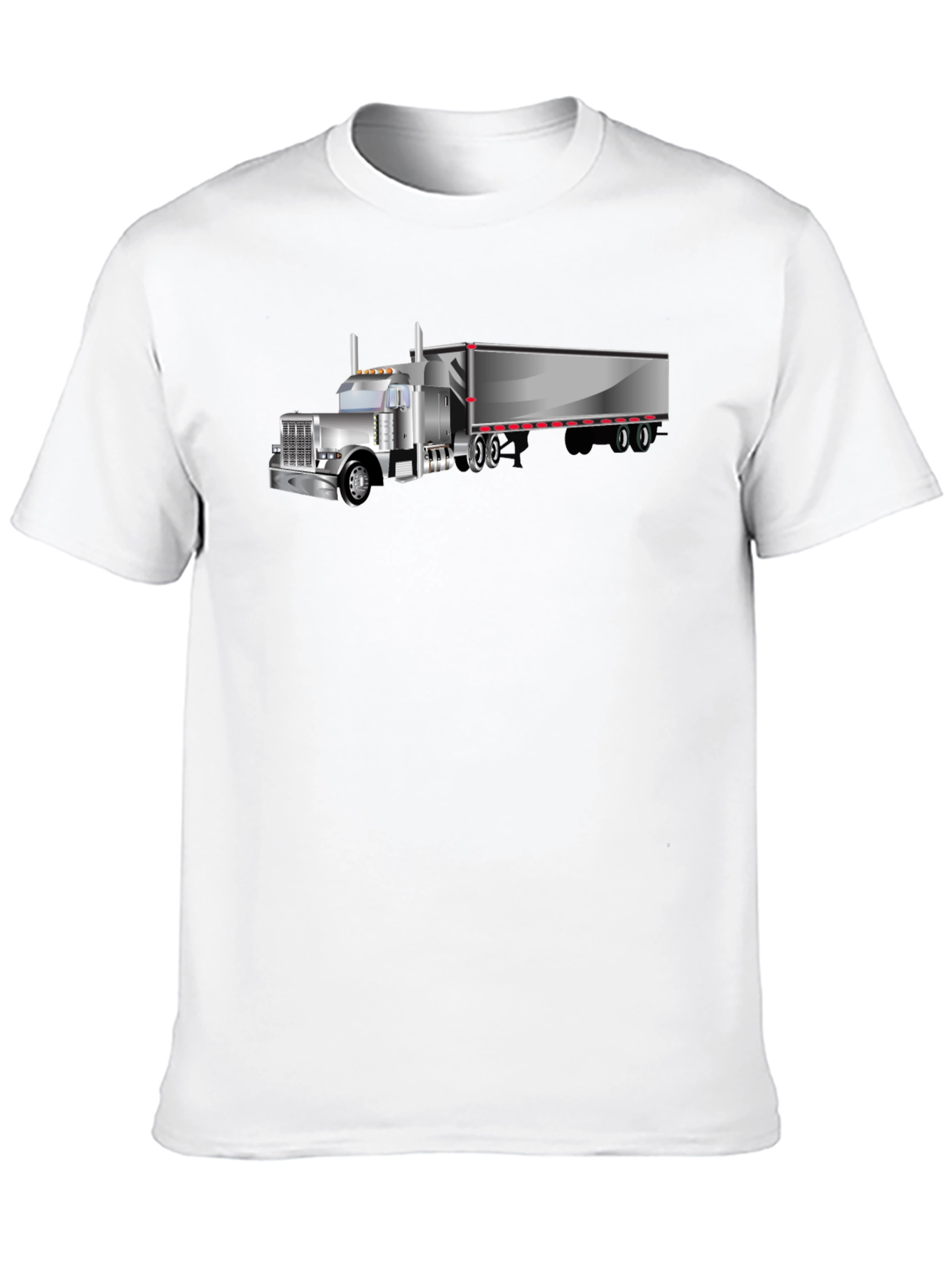 Trucker Tee - Classic Black Truck Graphic T-Shirt