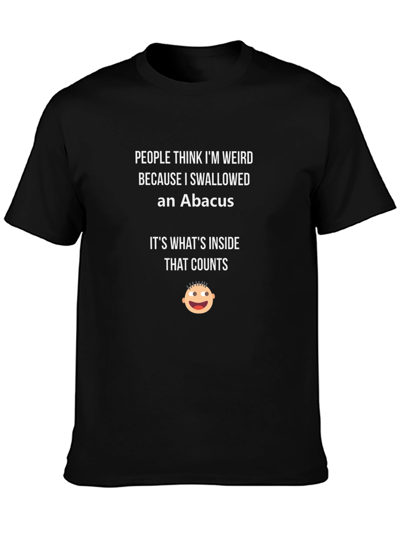 Funny Abacus T-Shirt: Its Whats Inside That Counts!