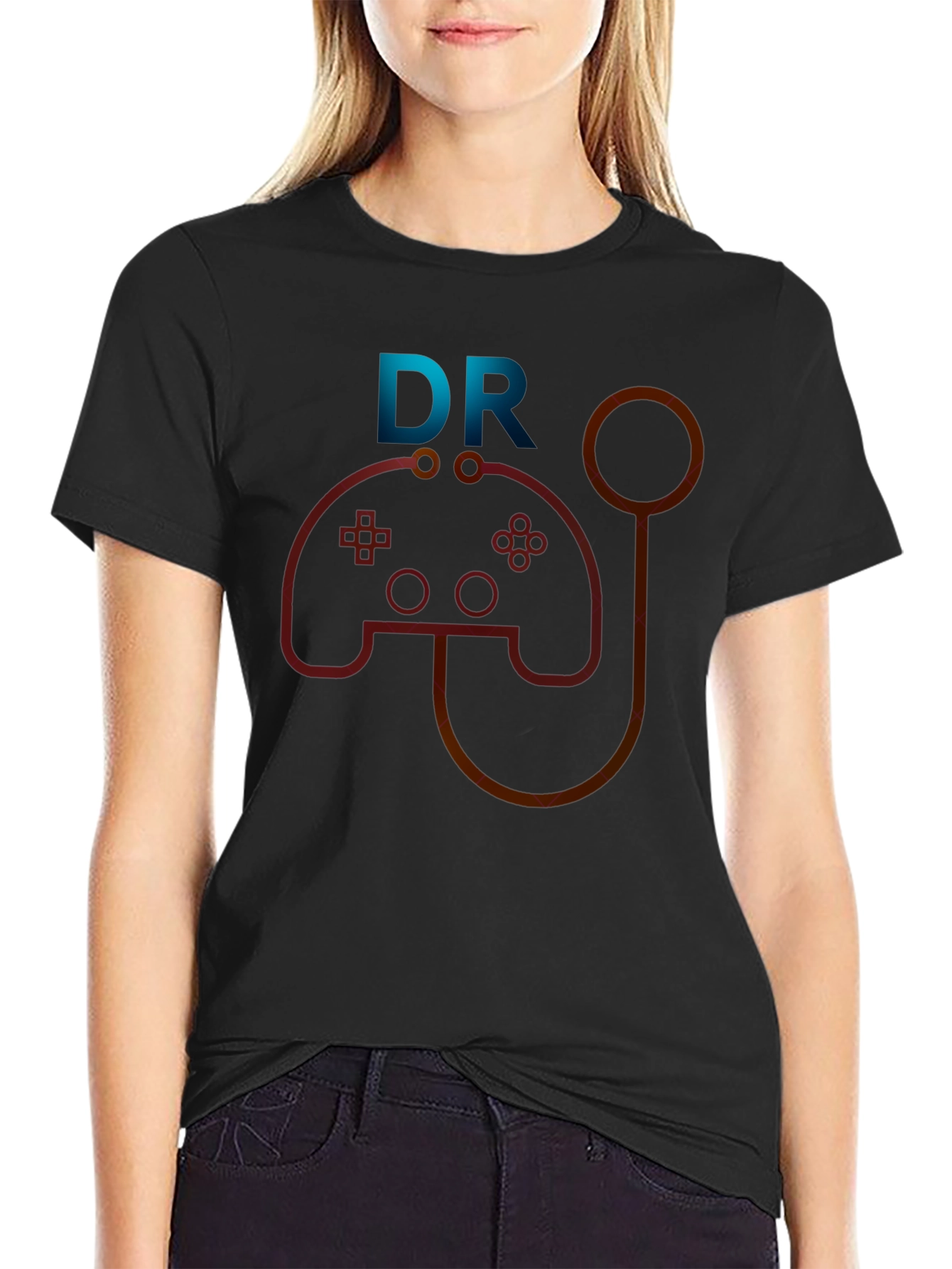 Gamer Doctor Graphic Tee - Novelty T-Shirt
